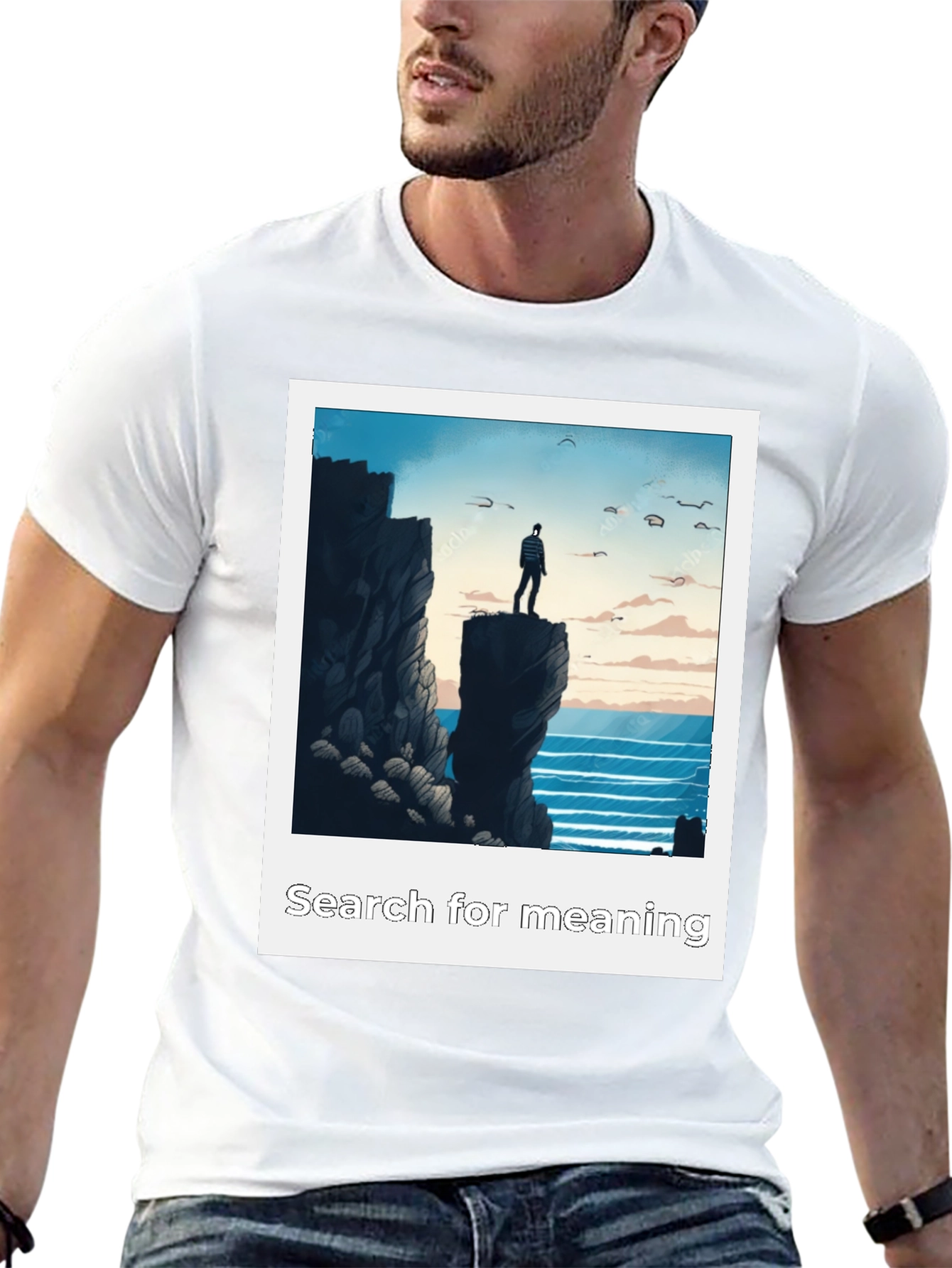 Search for Meaning Graphic Tee - Black