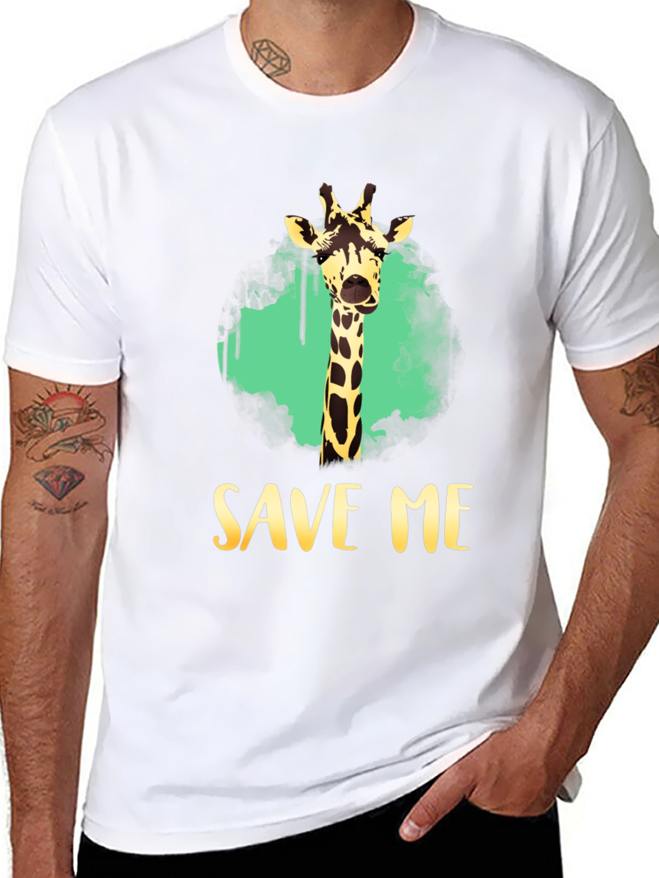 Save Me Giraffe Graphic Tee