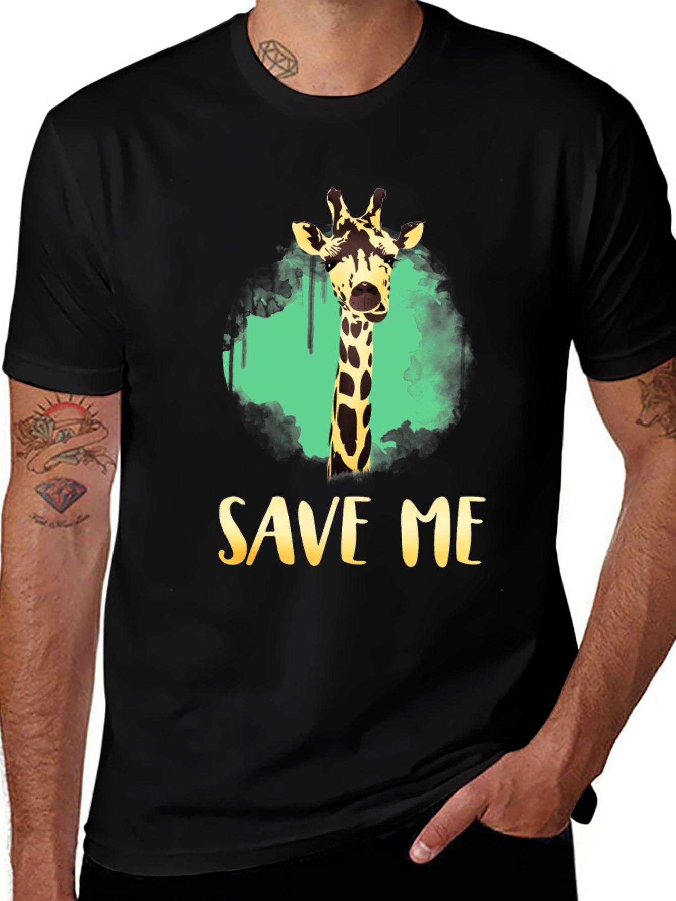 Save Me Giraffe Graphic Tee