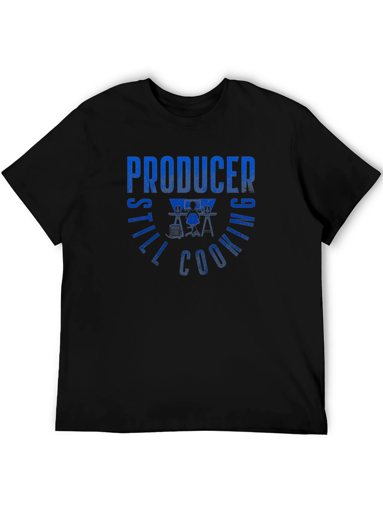 Producer Still Cooking T-Shirt - Blue Graphic