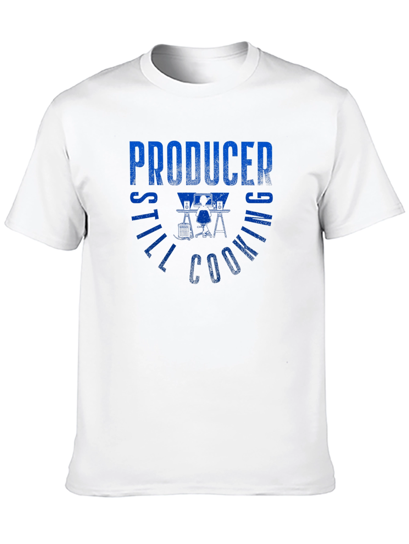 Producer Still Cooking T-Shirt - Blue Graphic