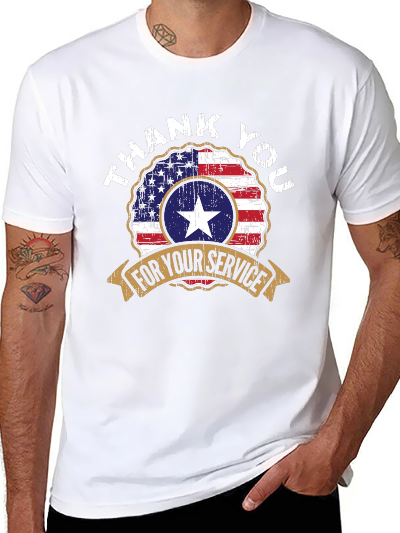 Thank You For Your Service Patriotic T-Shirt