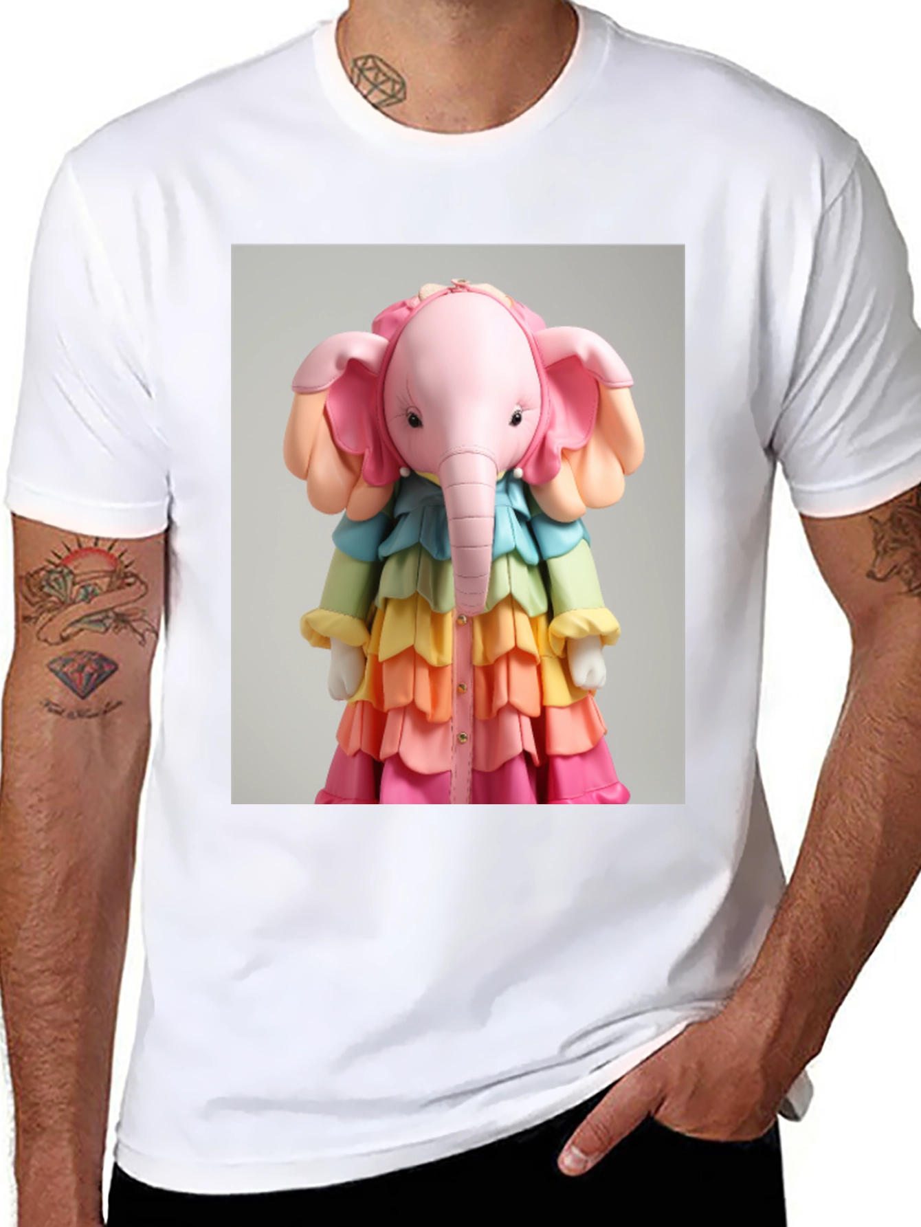 Elephant Puppet Graphic Tee