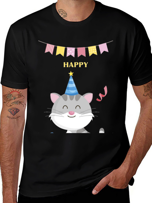 Happy Cat Birthday T-Shirt