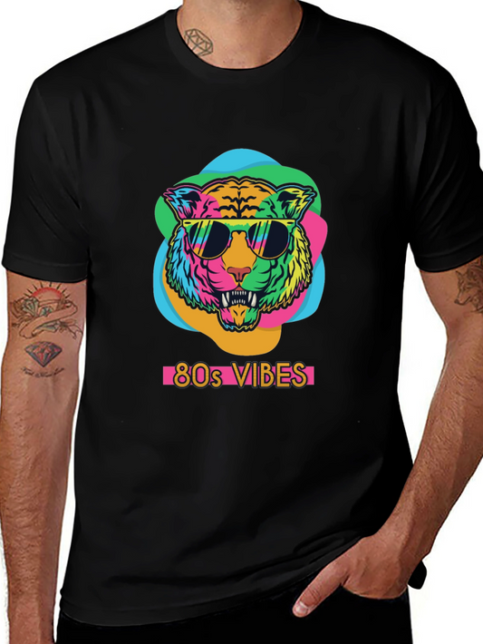 80s Vibes Tiger Graphic Tee