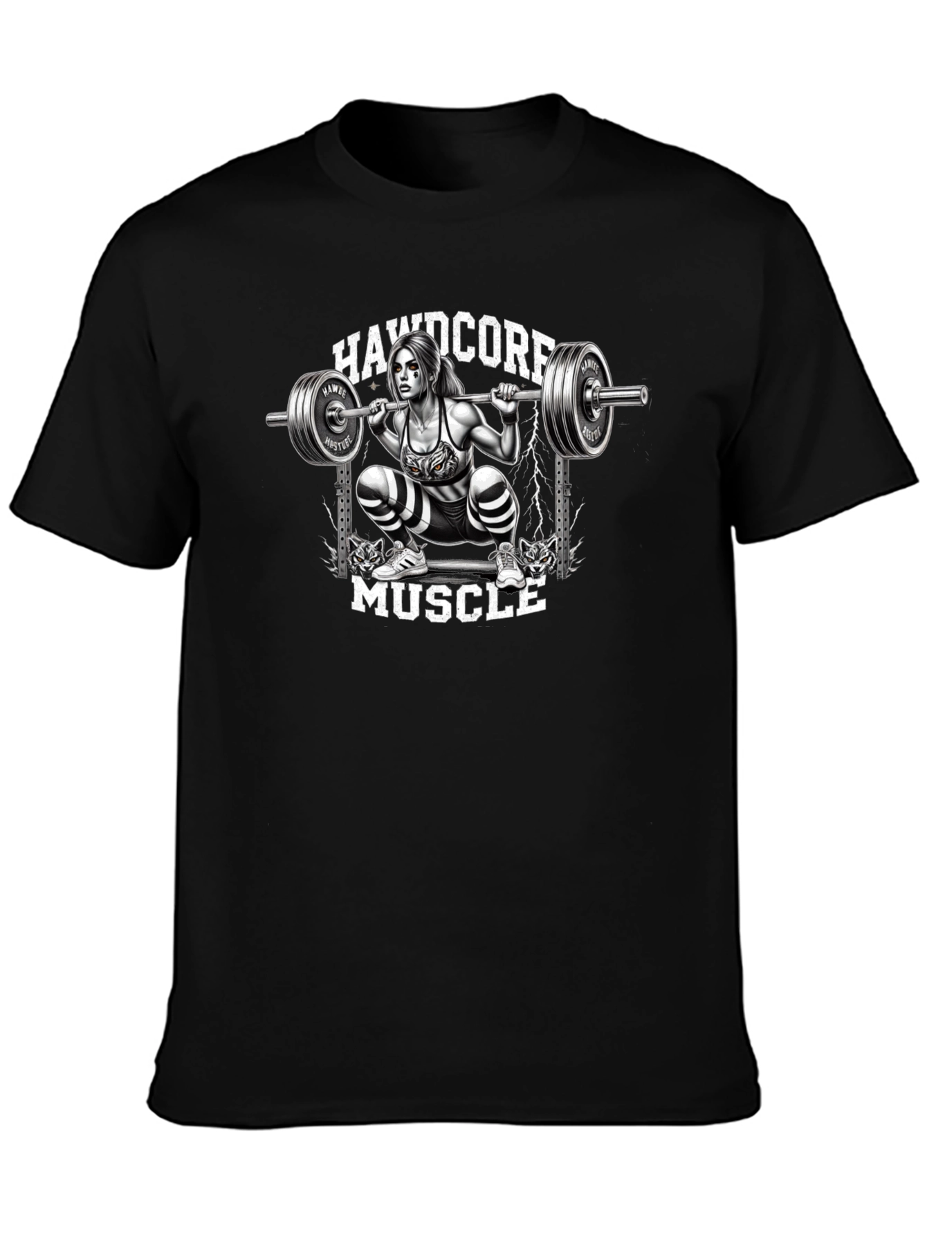 Hardcore Muscle Squat Graphic Tee