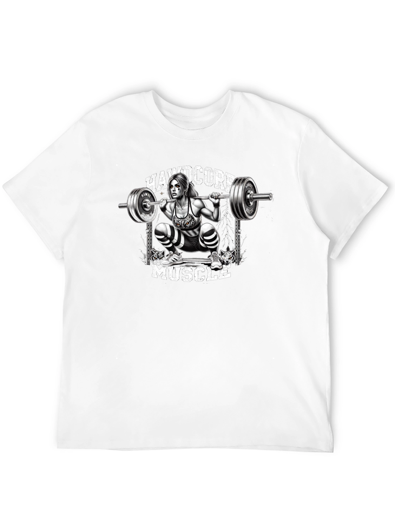 Hardcore Muscle Squat Graphic Tee