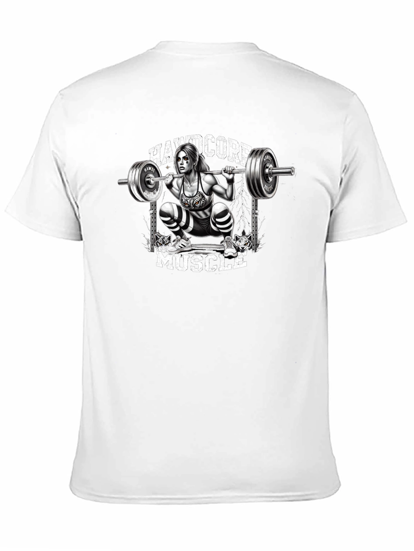 Hardcore Muscle Squat Graphic Tee