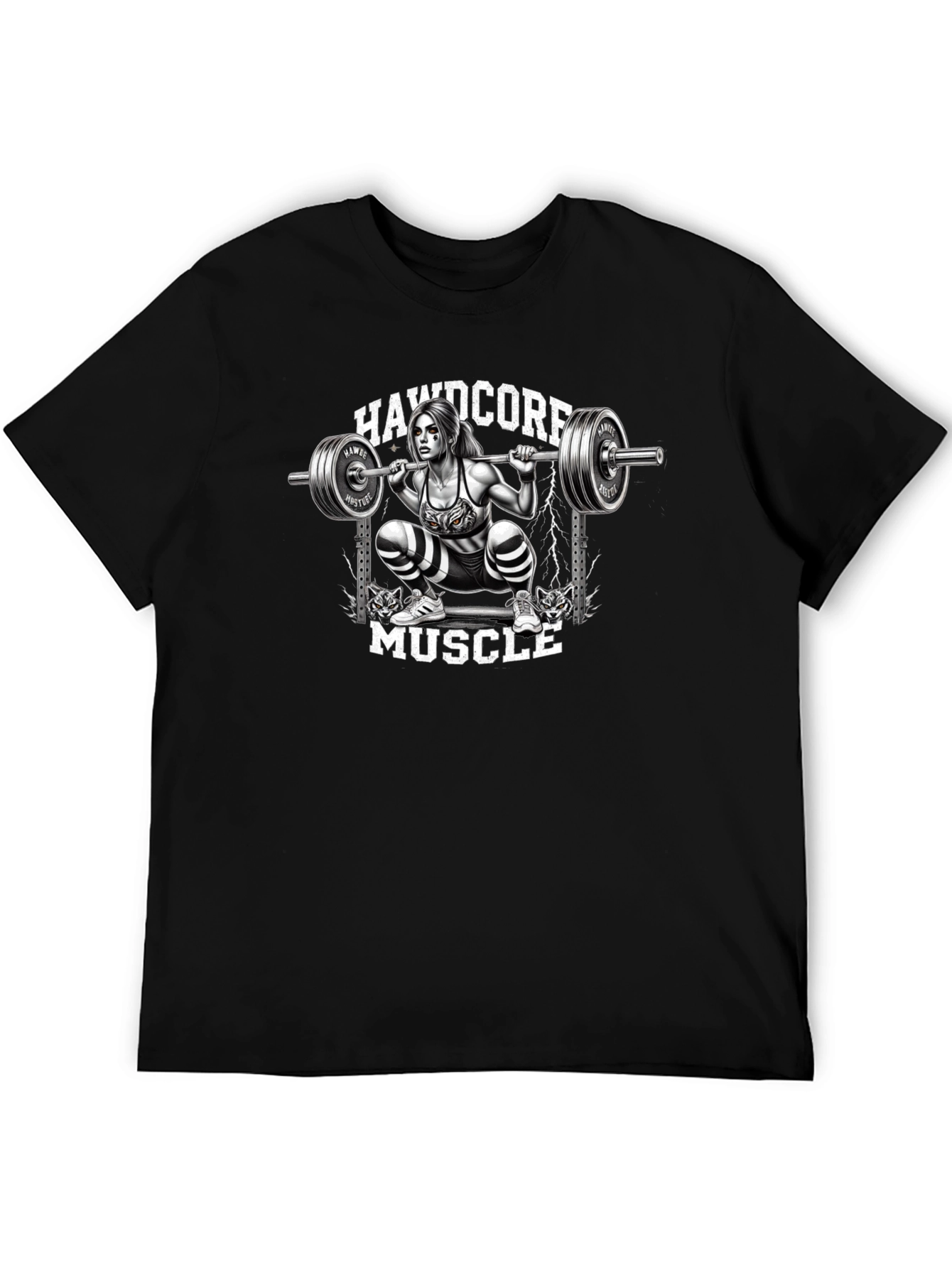 Hardcore Muscle Squat Graphic Tee