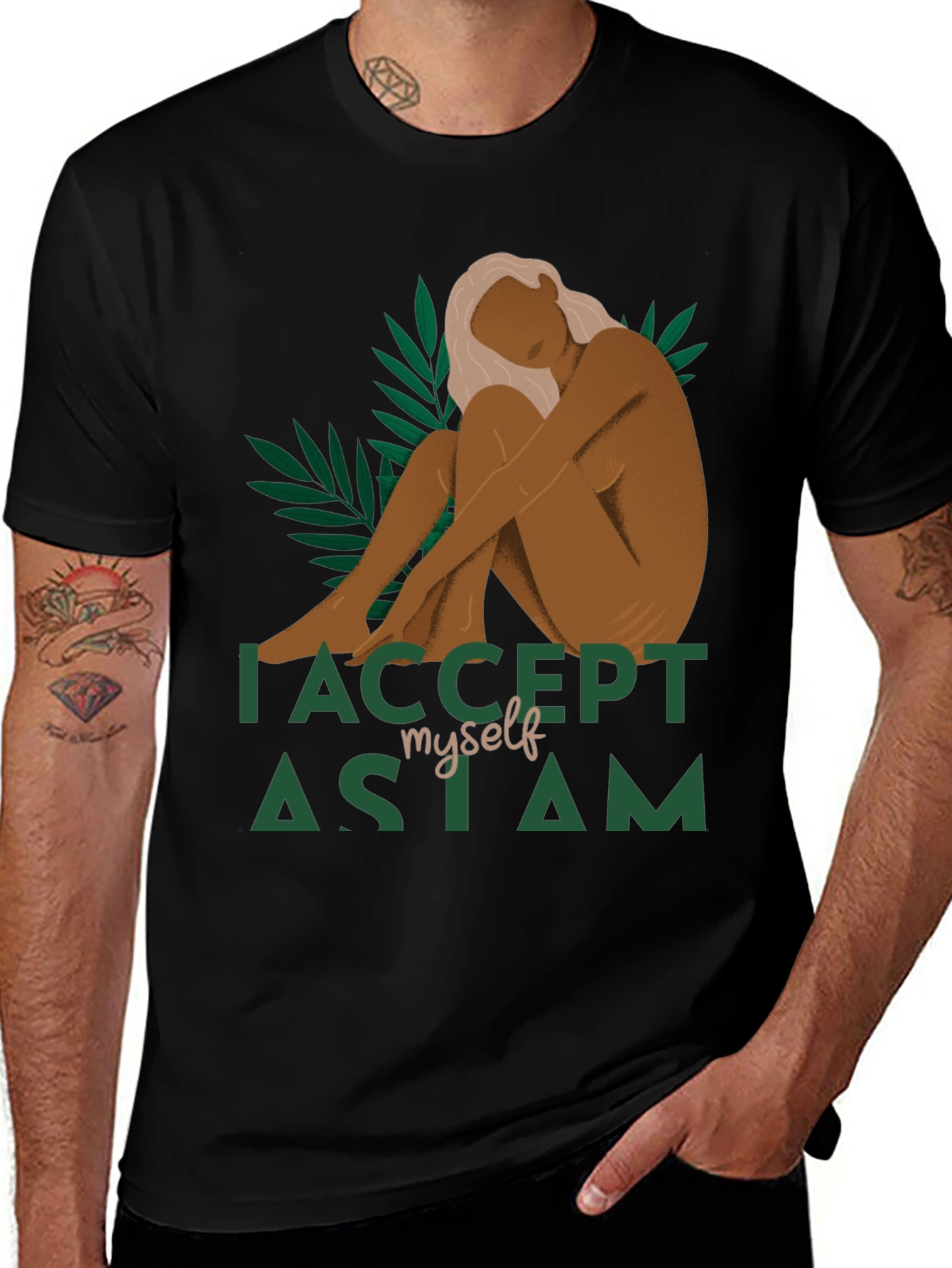 I Accept Myself As I Am Graphic Tee