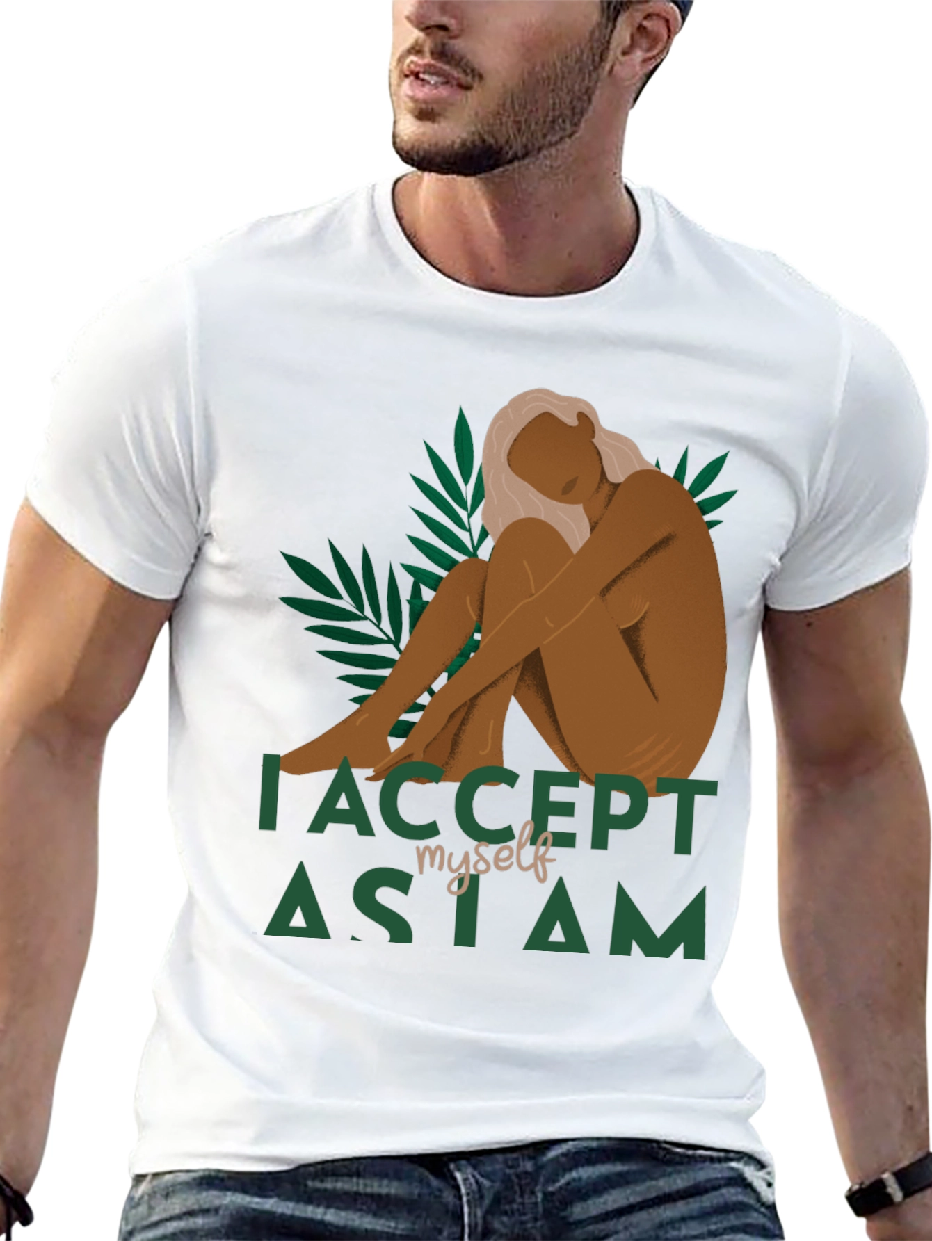 I Accept Myself As I Am Graphic Tee