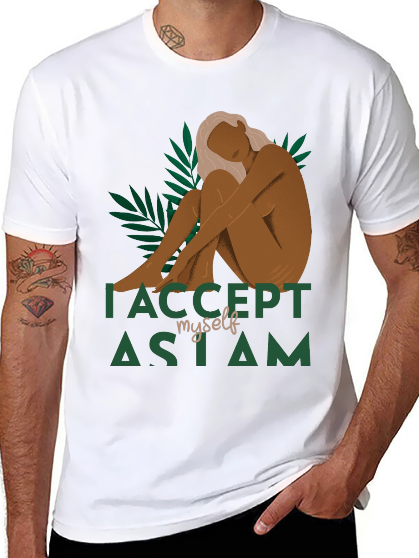 I Accept Myself As I Am Graphic Tee