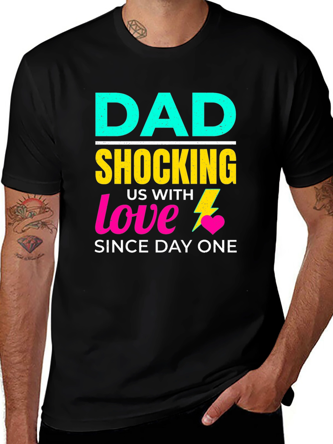 Funny Dad Shocking Love T-Shirt