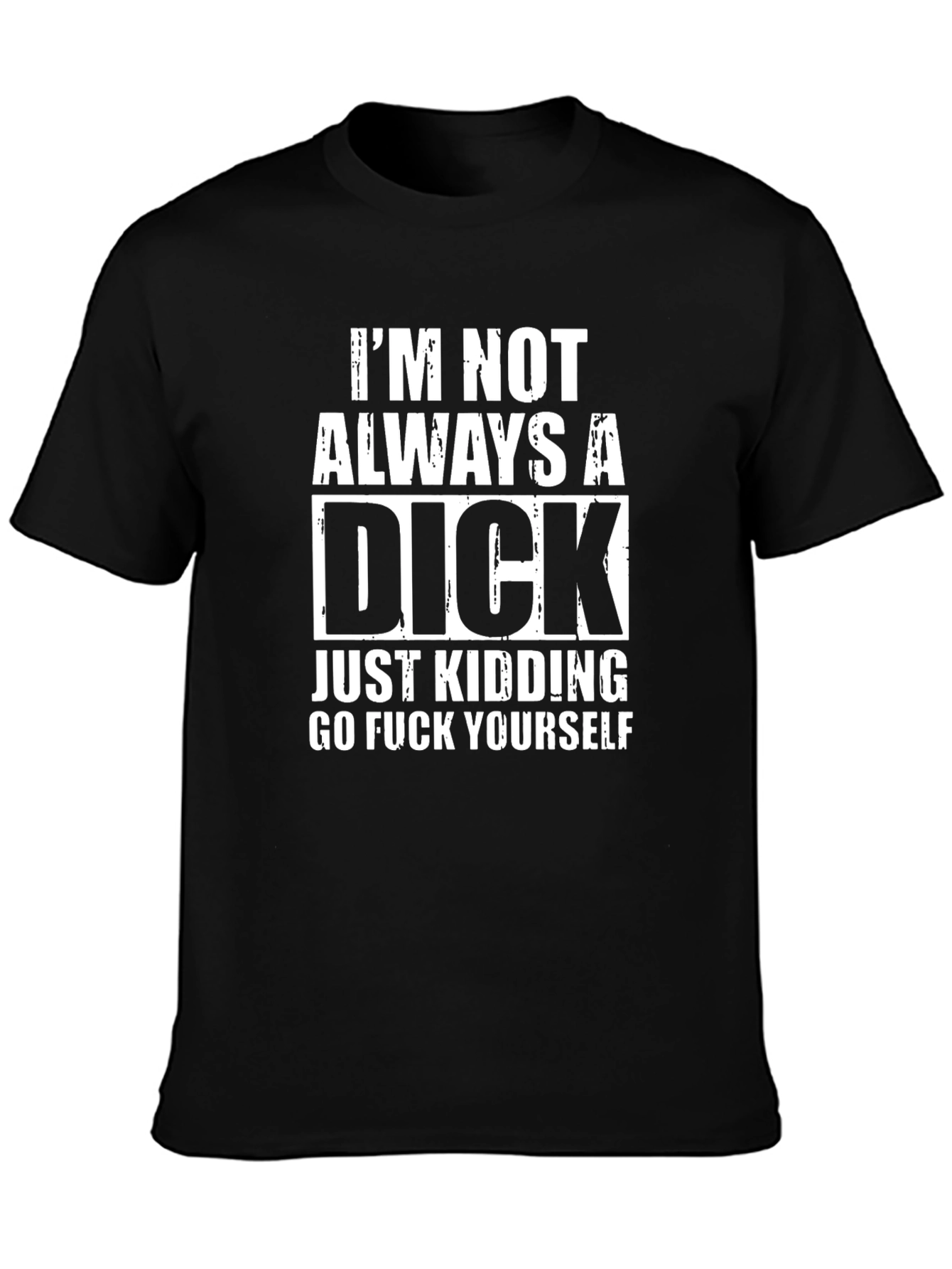 Funny Graphic T-Shirt - Im Not Always a Dick