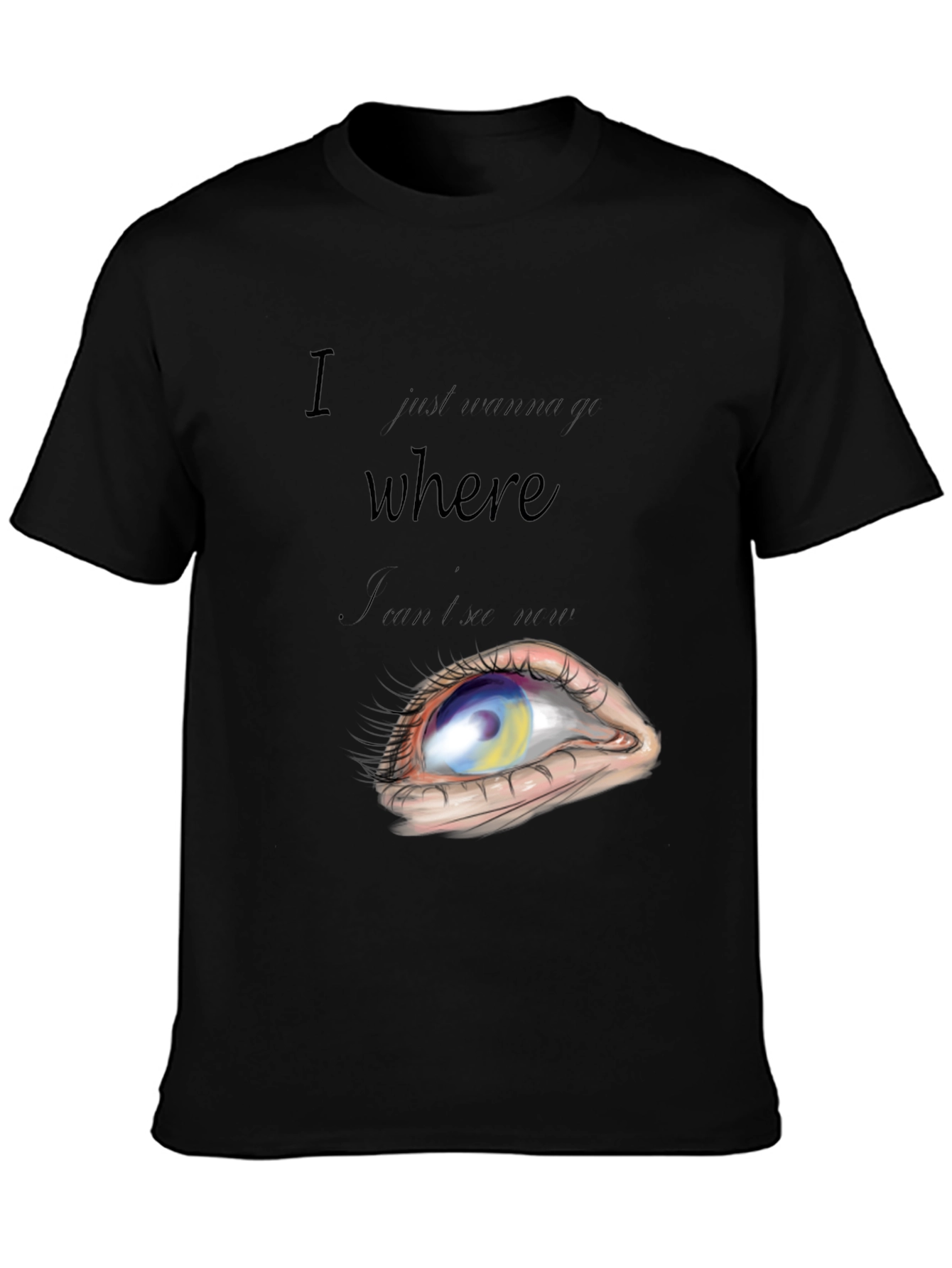 Abstract Eye Graphic T-Shirt