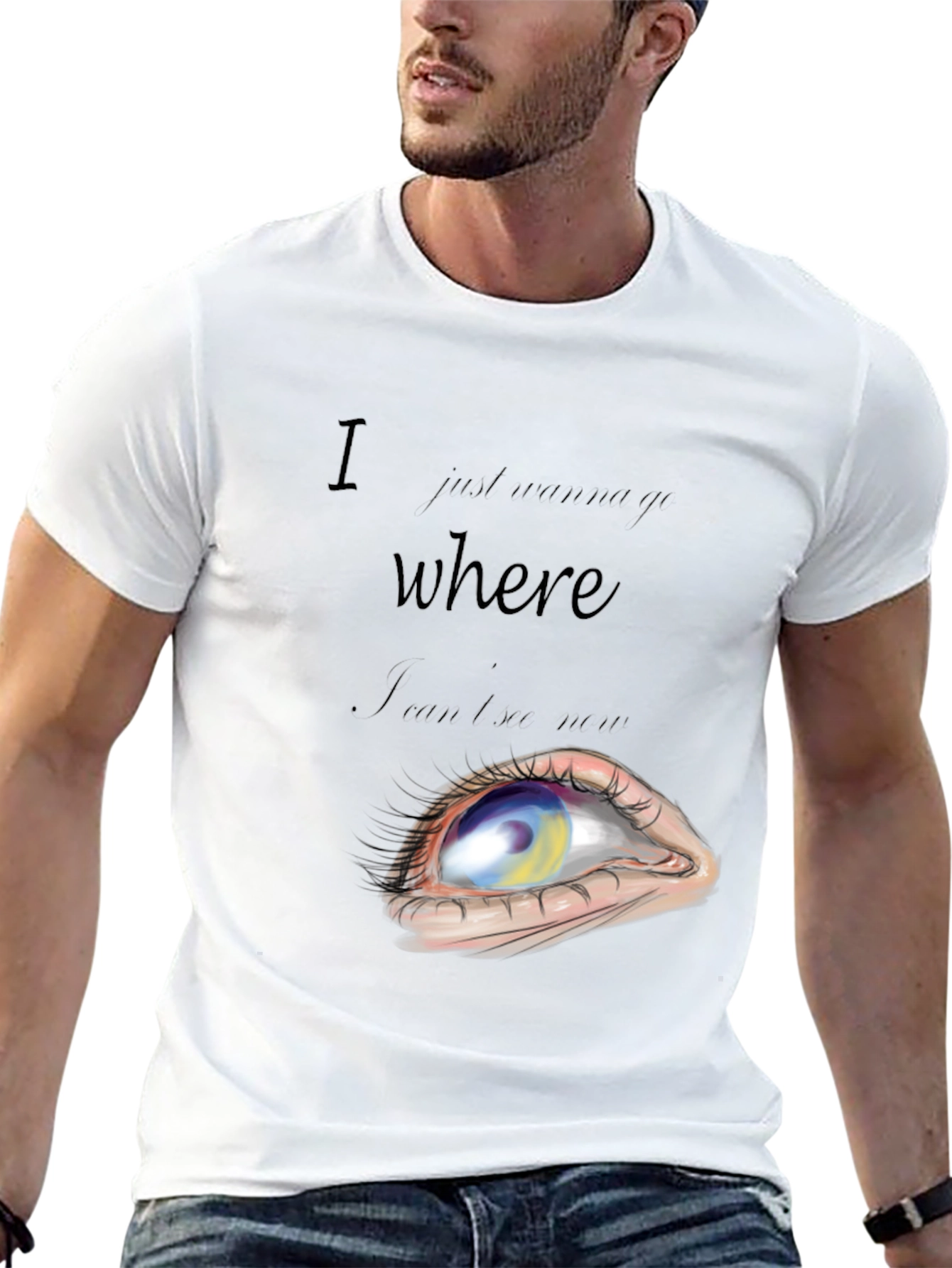 Abstract Eye Graphic T-Shirt