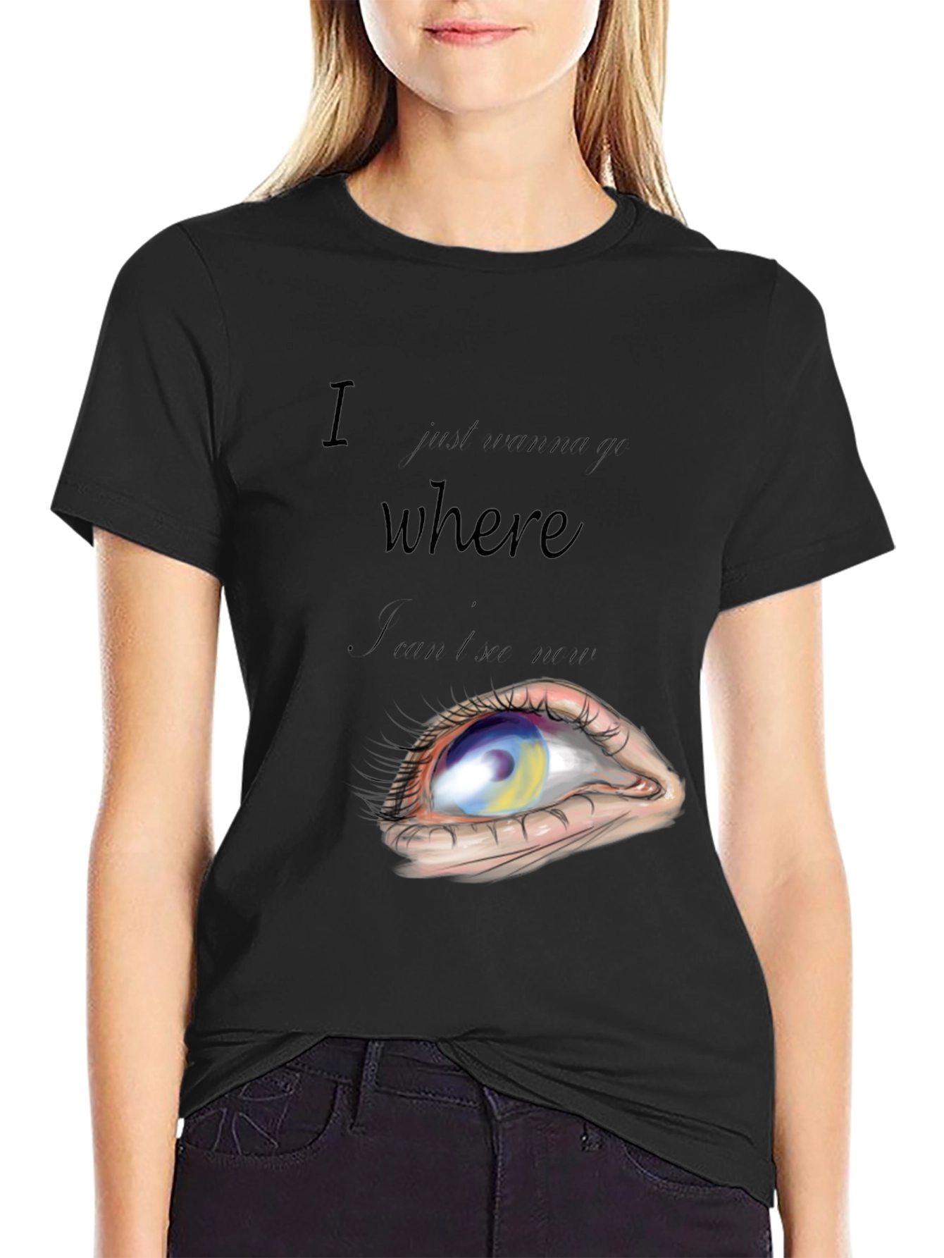 Abstract Eye Graphic T-Shirt