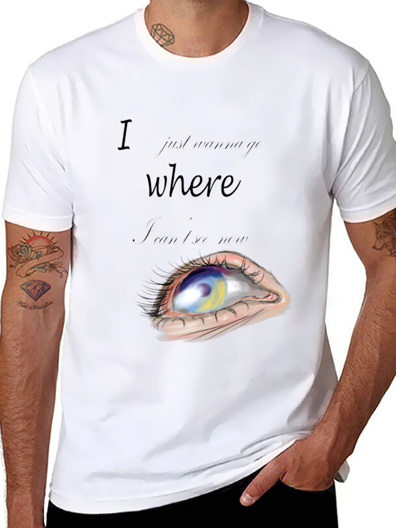 Abstract Eye Graphic T-Shirt