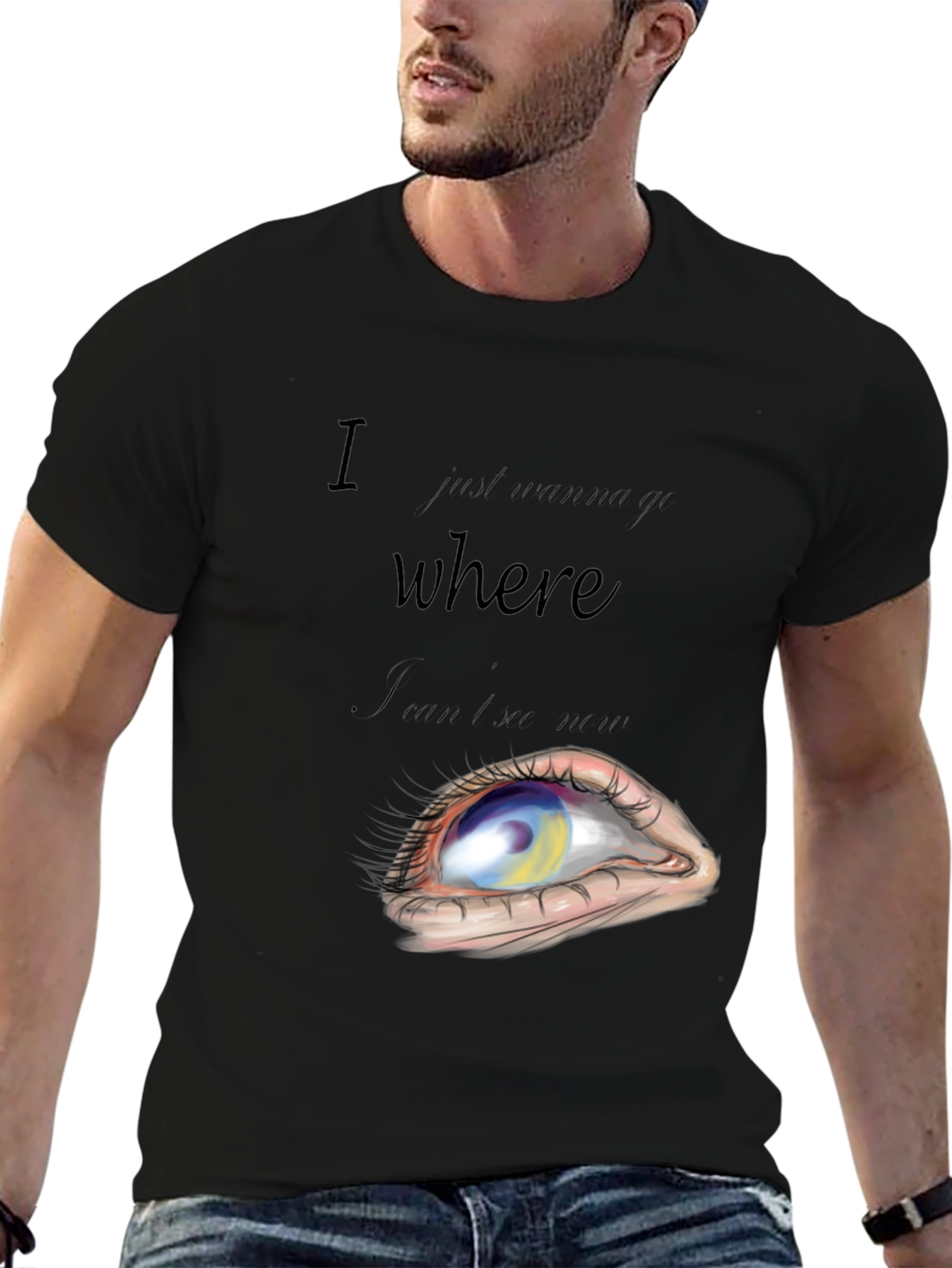 Abstract Eye Graphic T-Shirt