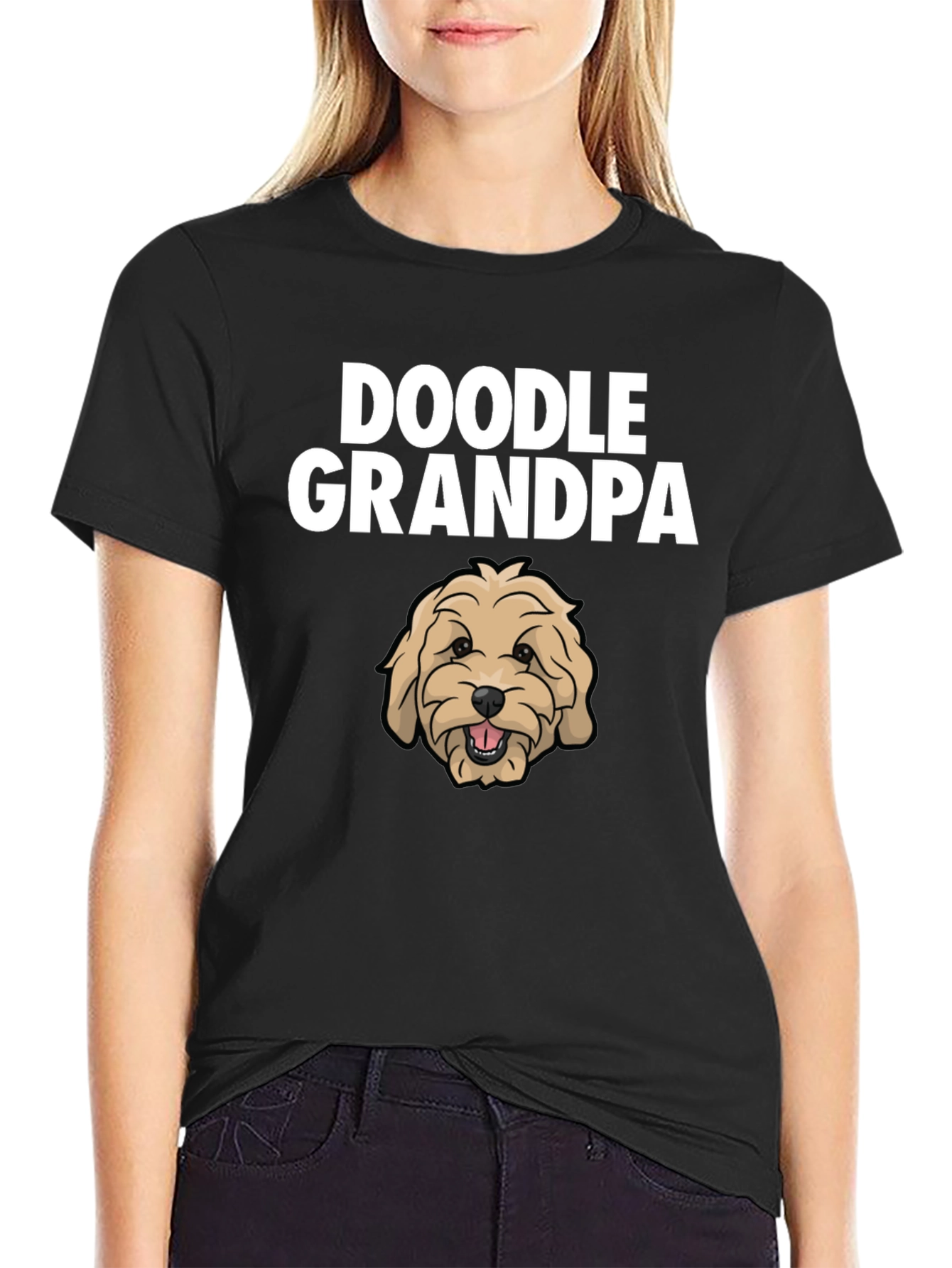 Doodle Grandpa T-Shirt - Cute Dog Graphic Tee