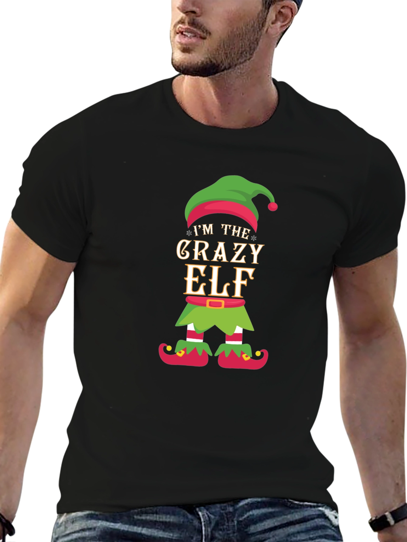 Crazy Elf Christmas T-Shirt