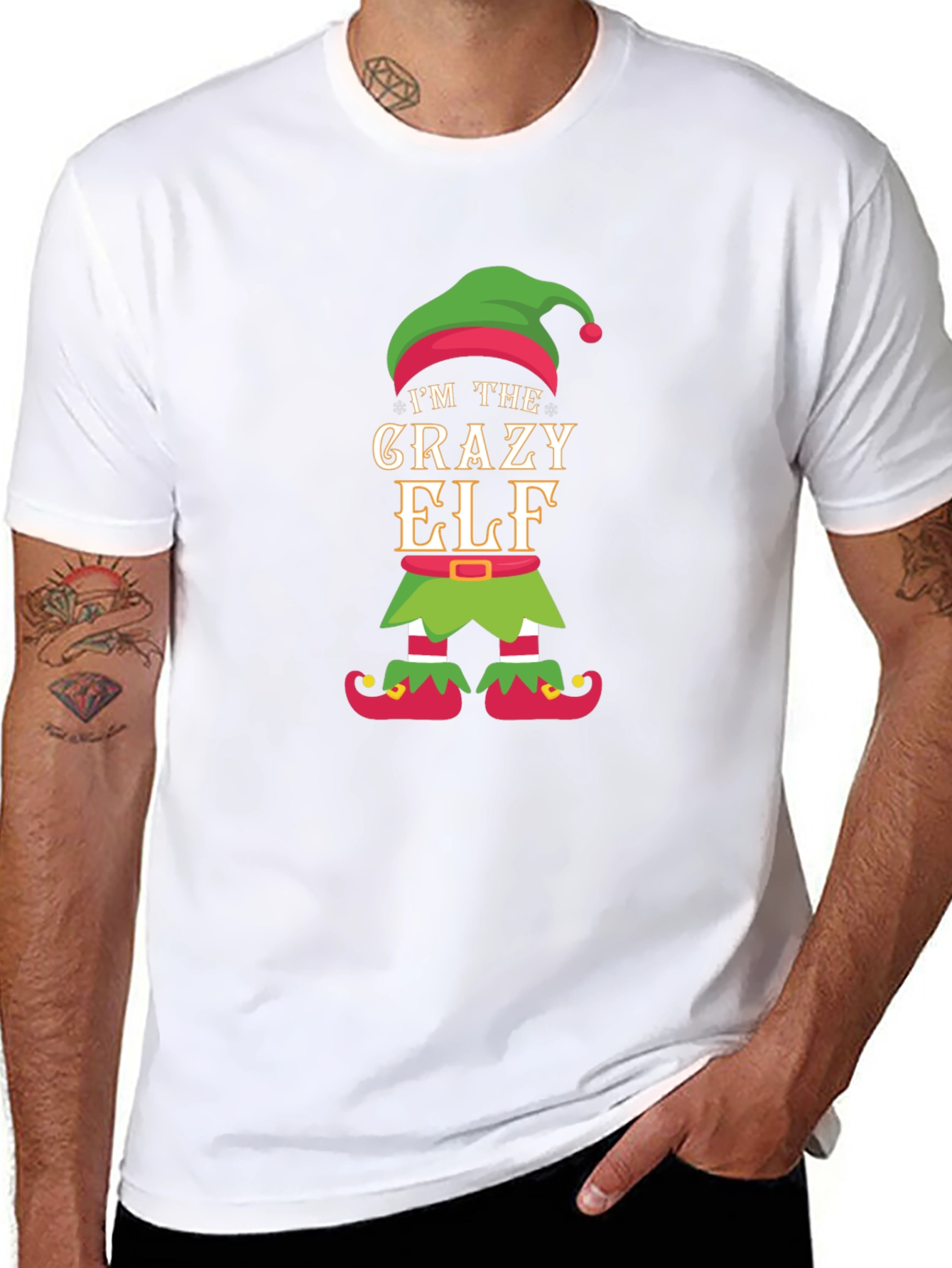 Crazy Elf Christmas T-Shirt