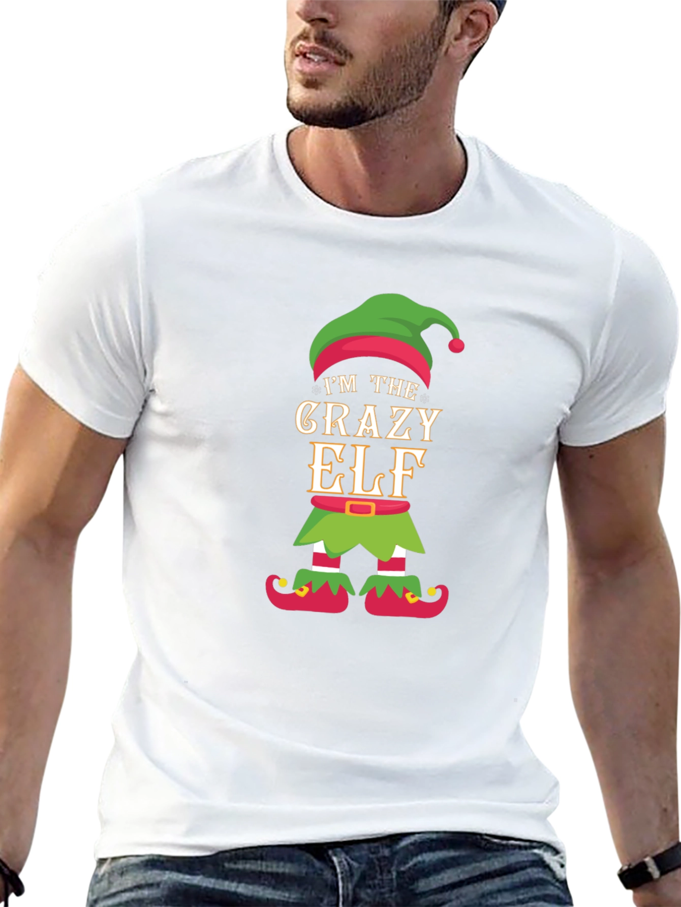 Crazy Elf Christmas T-Shirt