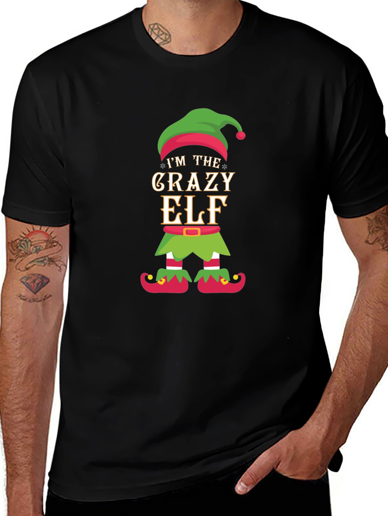 Crazy Elf Christmas T-Shirt