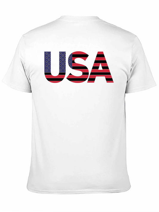 USA Flag Graphic T-Shirt - Patriotic Tee
