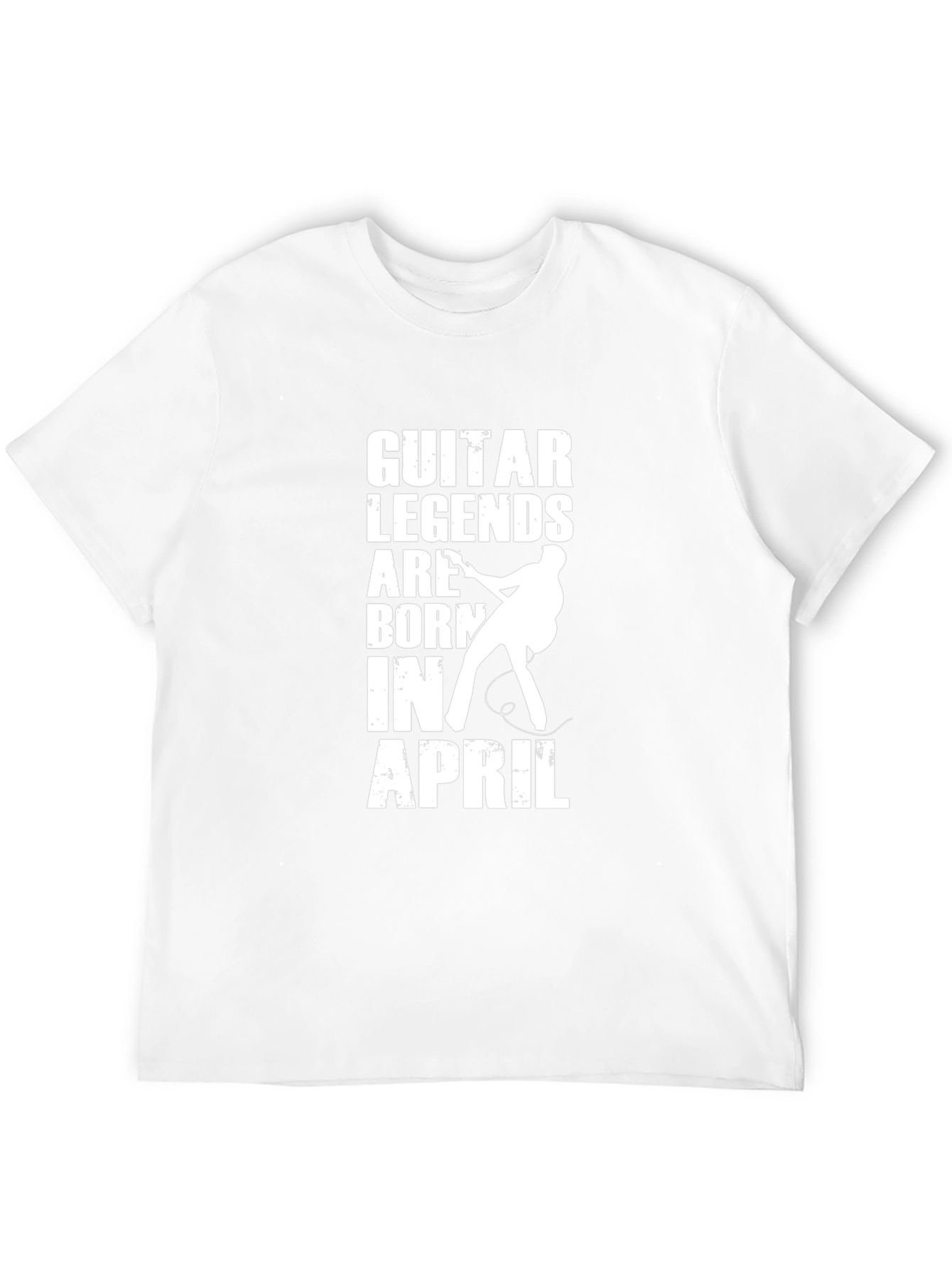 Guitar Legends Born In April Black T-Shirt
