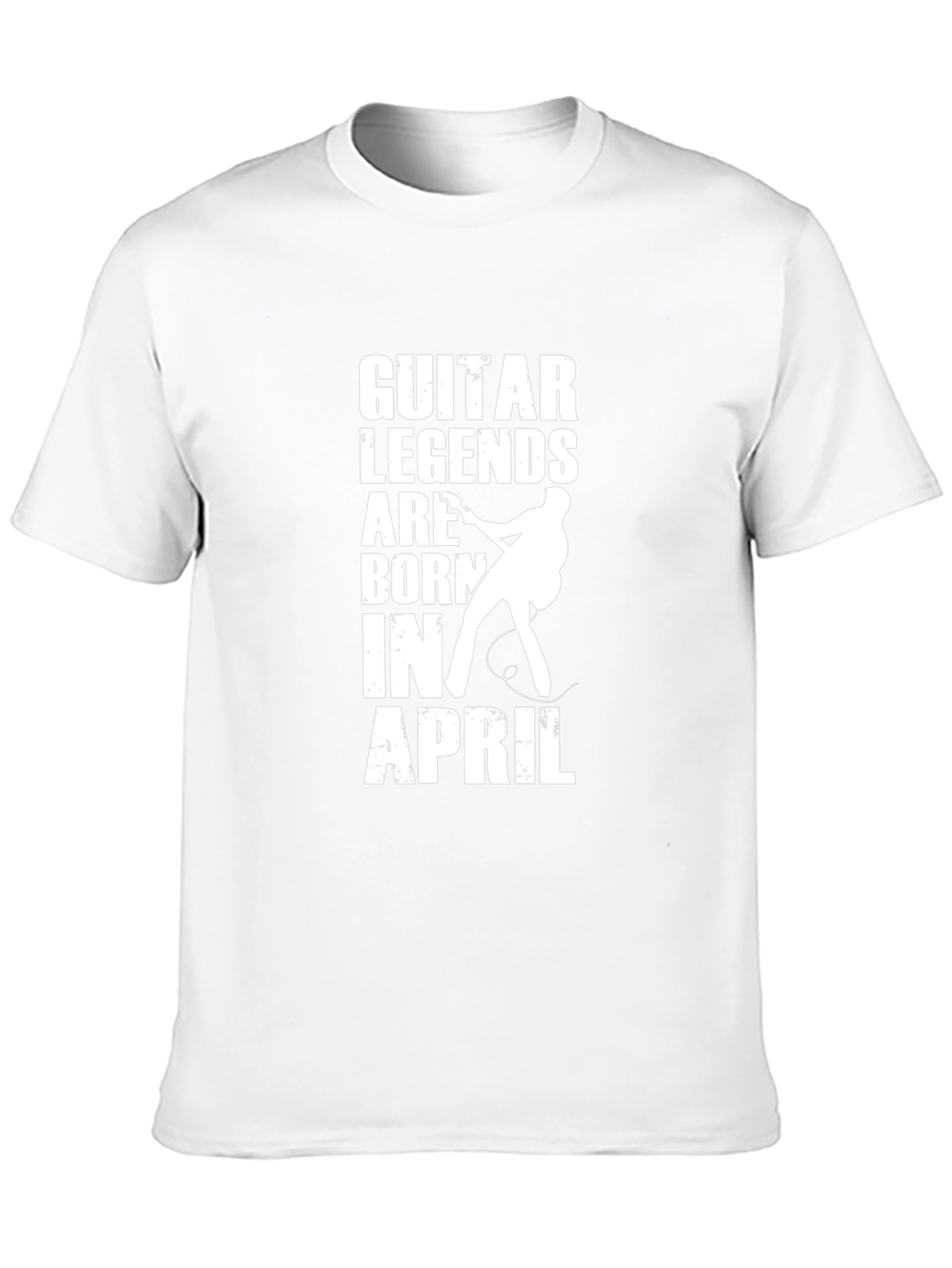 Guitar Legends Born In April Black T-Shirt