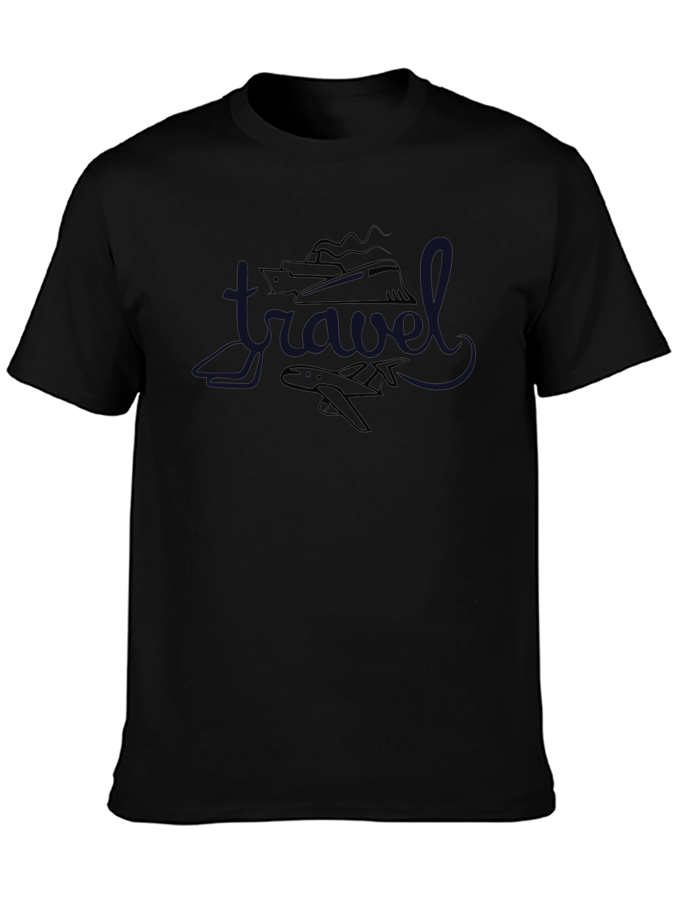 Travel Mode Tee: Ship & Airplane Adventure