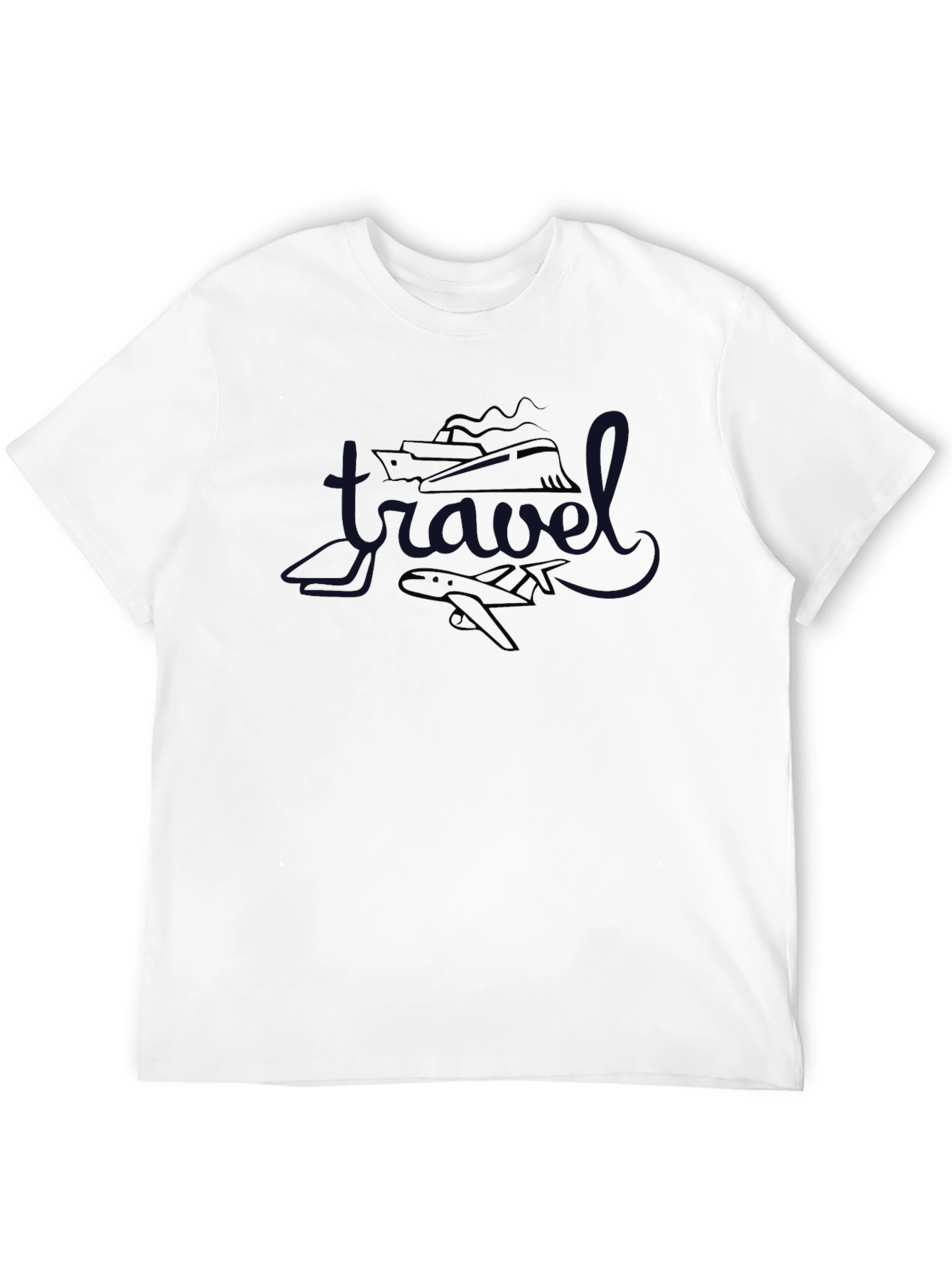 Travel Mode Tee: Ship & Airplane Adventure