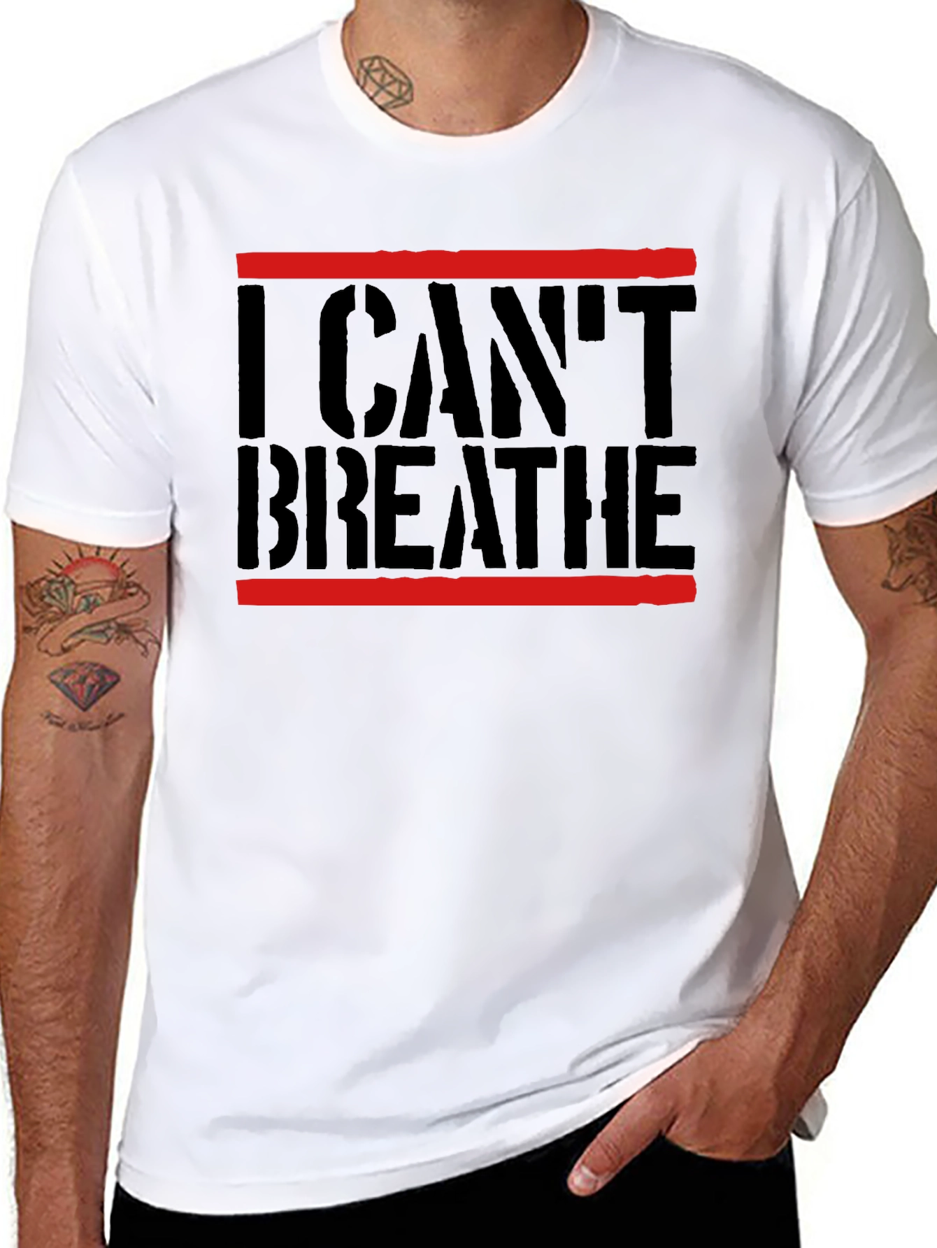 I Cant Breathe Graphic Tee - Black Activist Shirt