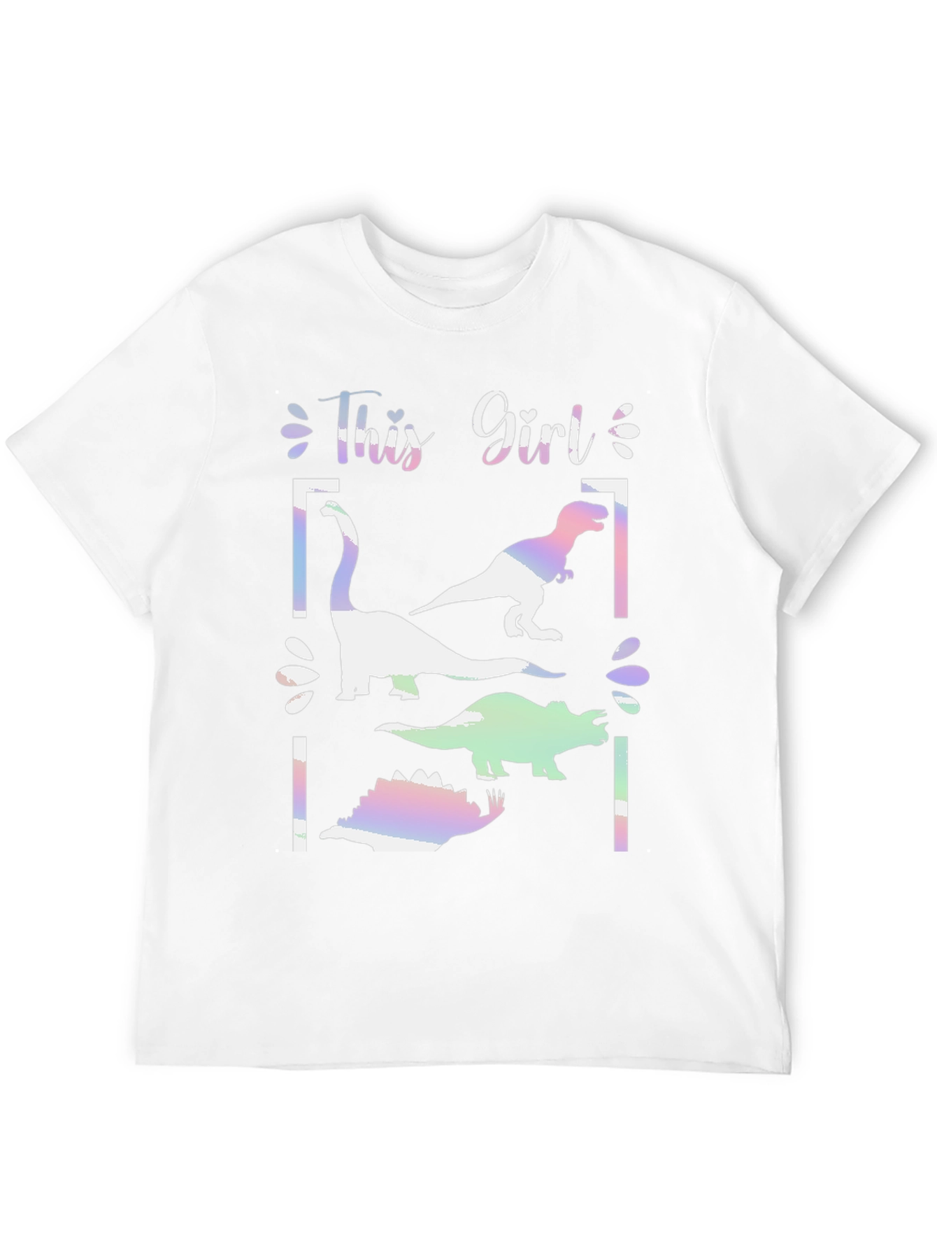 This Girl Loves Dinosaurs Graphic T-Shirt