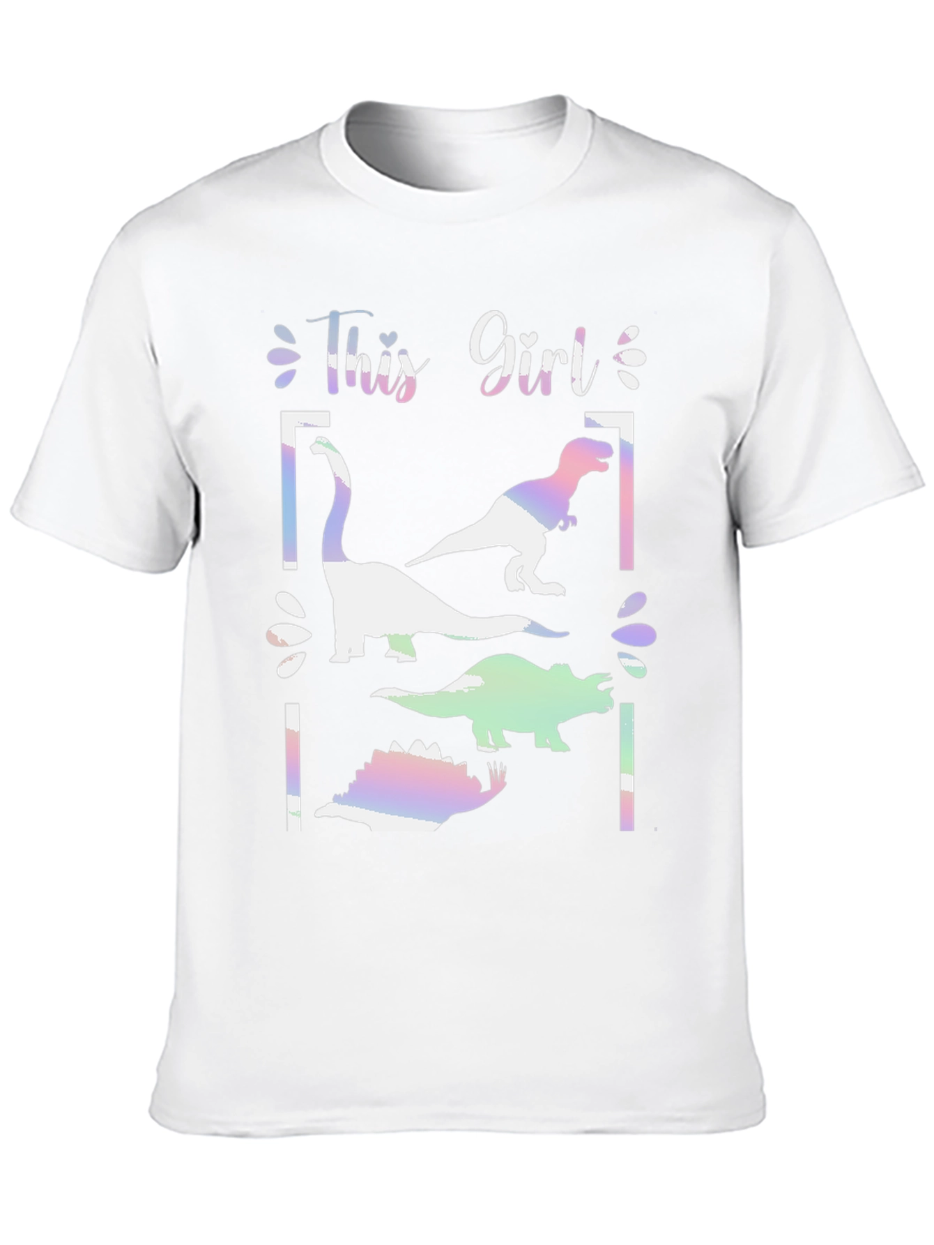 This Girl Loves Dinosaurs Graphic T-Shirt