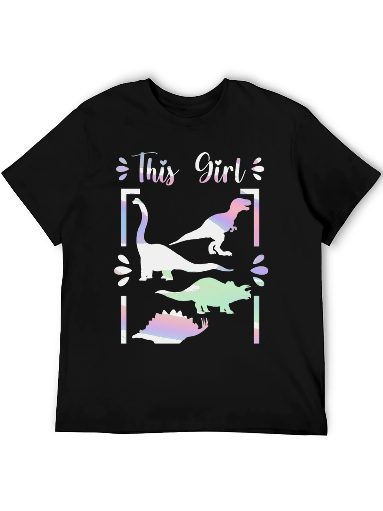 This Girl Loves Dinosaurs Graphic T-Shirt