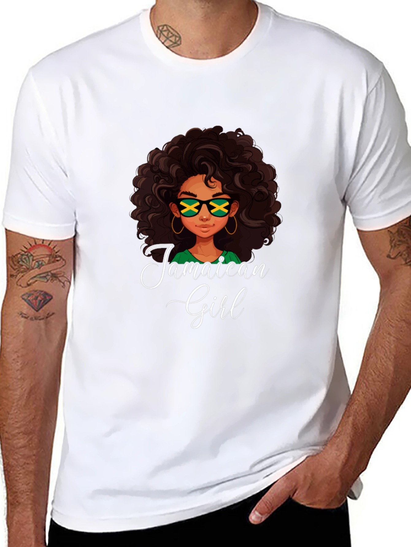Jamaican Girl Tee - Island Style