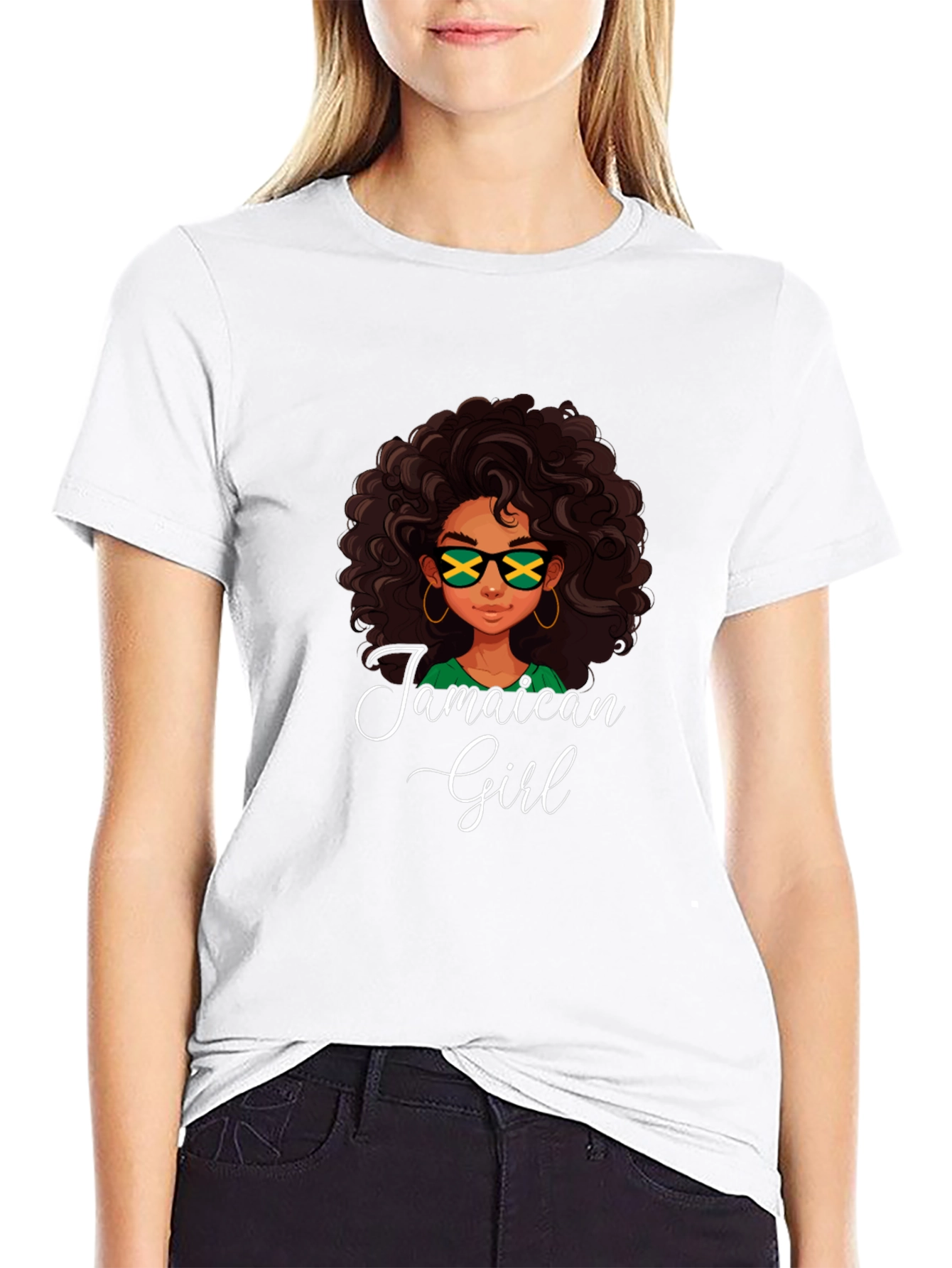 Jamaican Girl Tee - Island Style