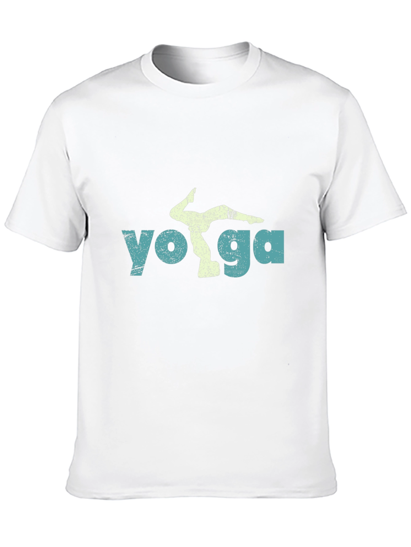 Yoga Pose Graphic T-Shirt - Mens Casual Black Tee