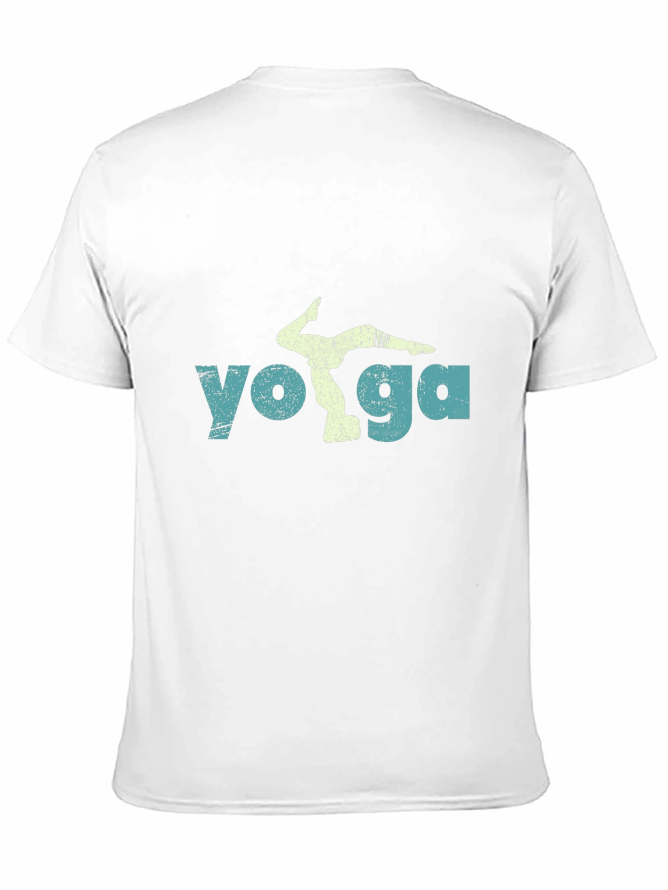 Yoga Pose Graphic T-Shirt - Mens Casual Black Tee