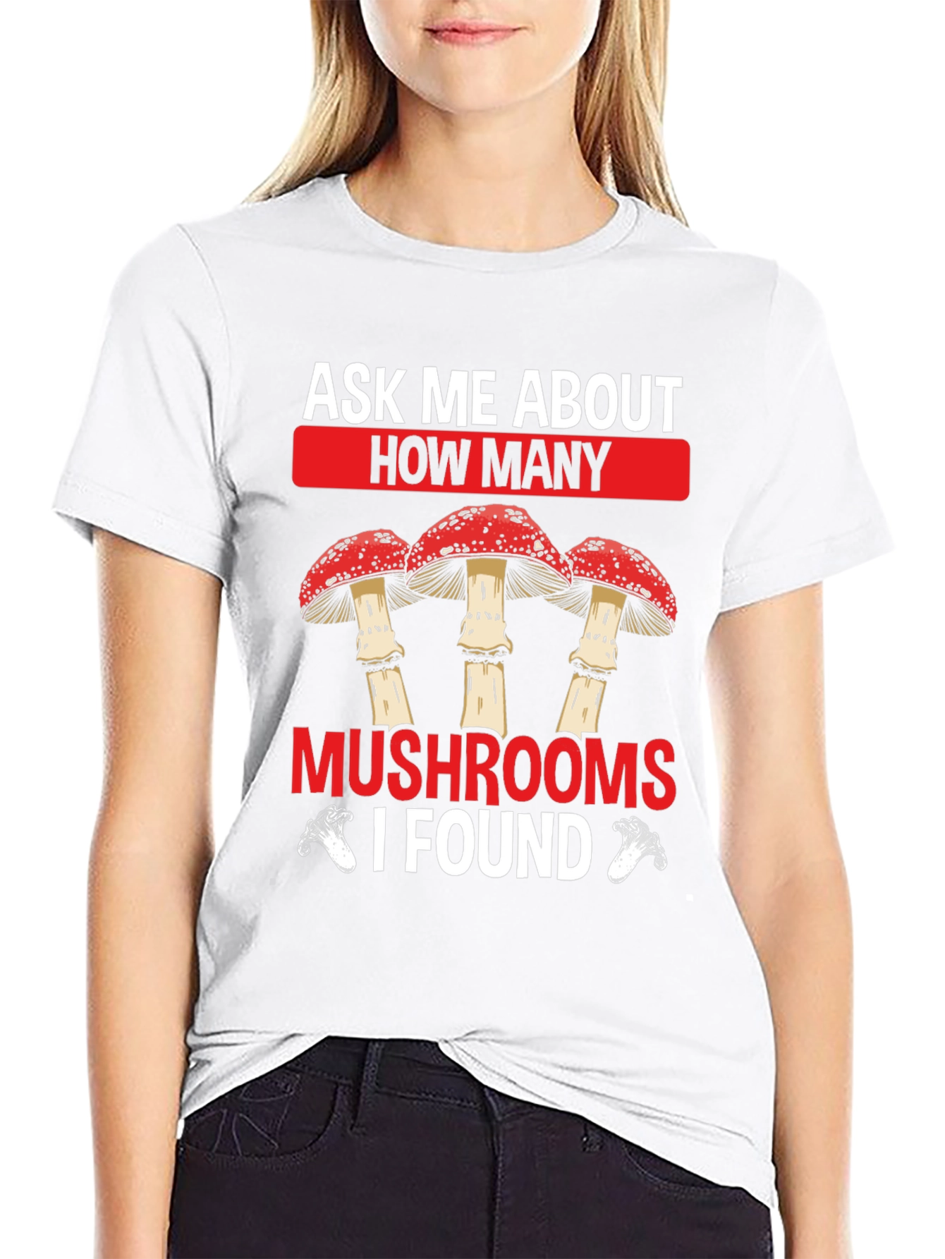 Ask Me About Mushrooms Graphic T-Shirt
