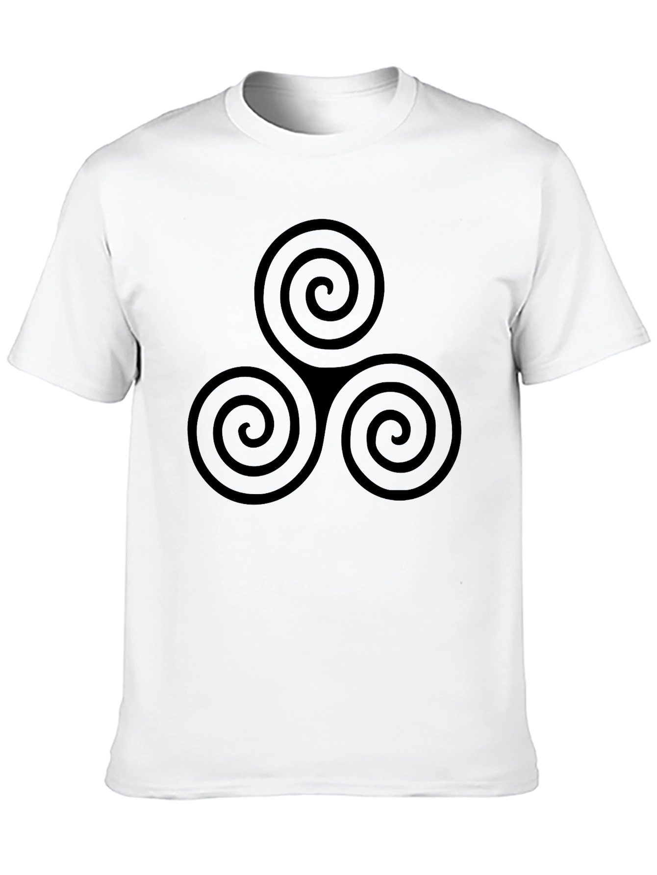 Triskelion Black T-Shirt - Celtic Inspired Design