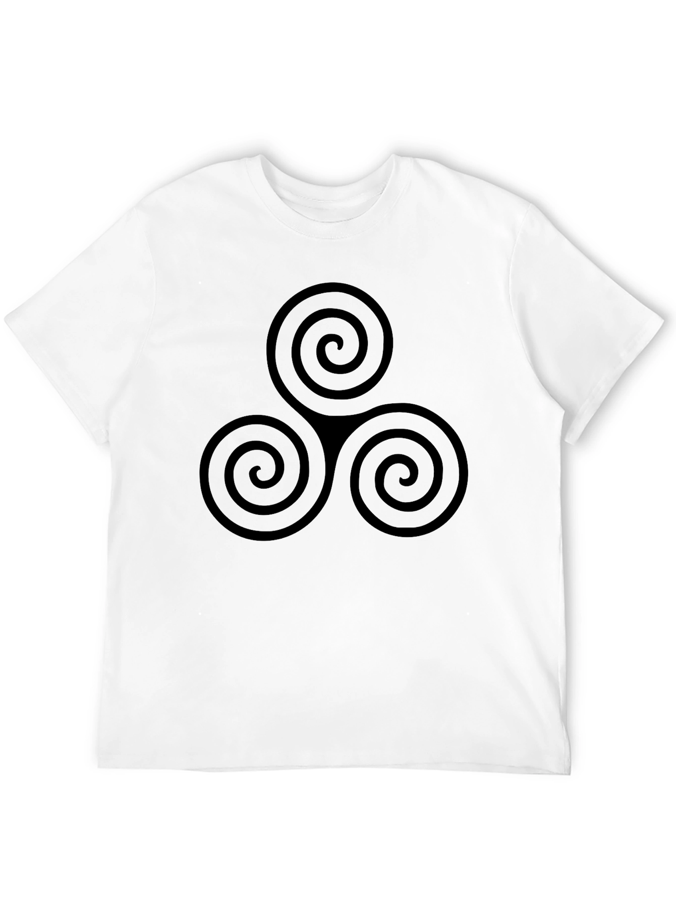 Triskelion Black T-Shirt - Celtic Inspired Design