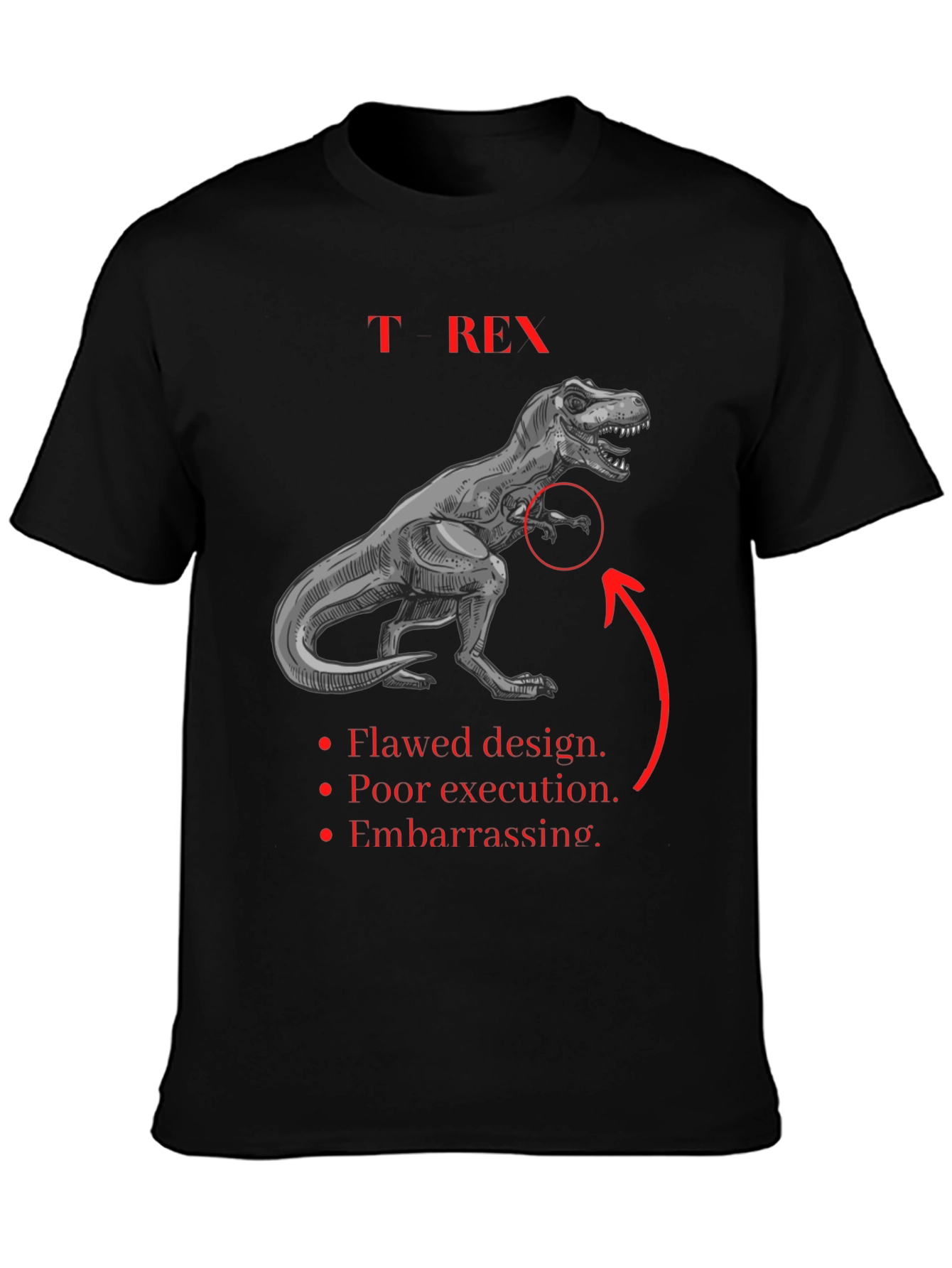 T-Rex Graphic Tee: Funny Dinosaur Shirt