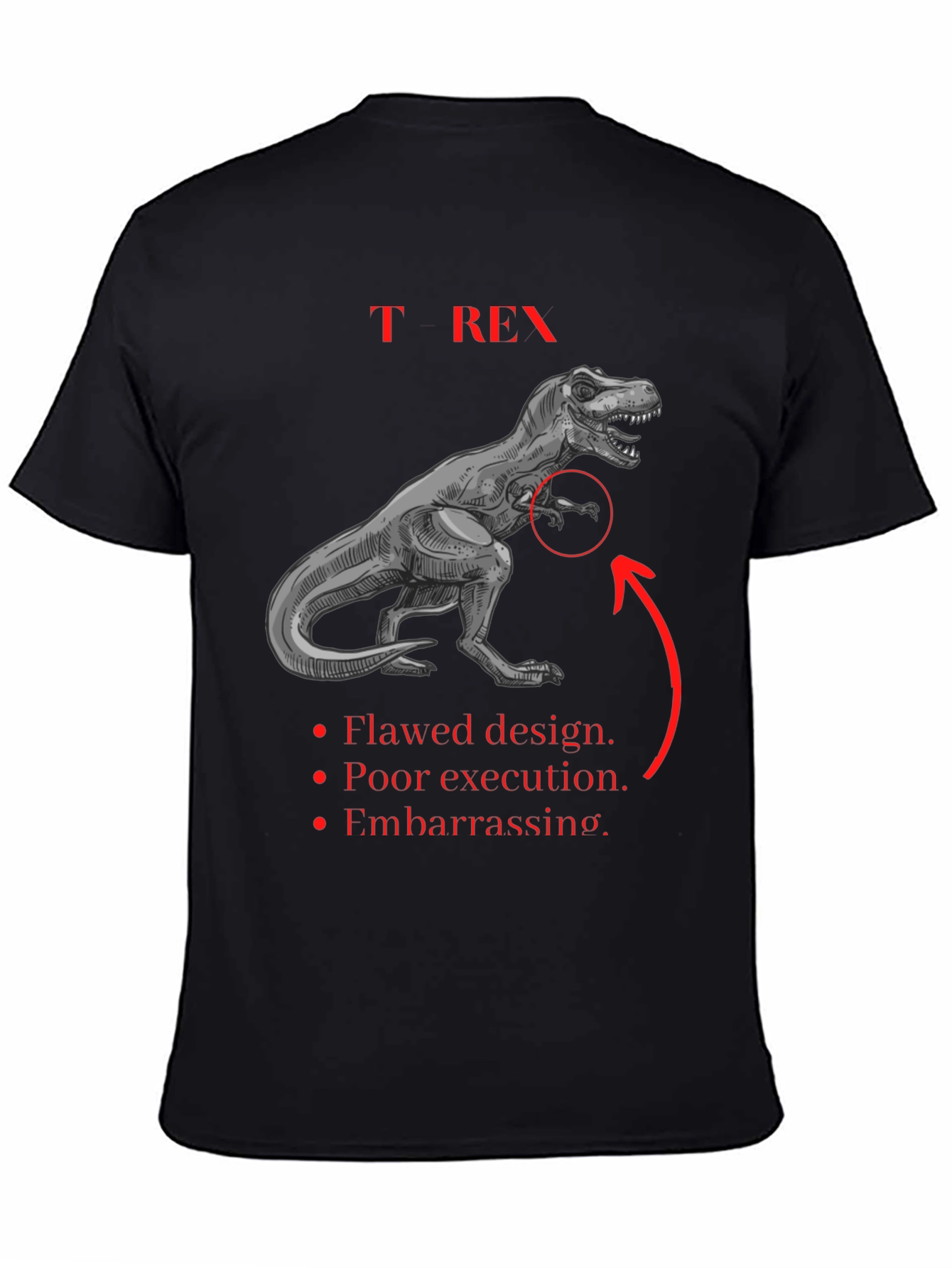 T-Rex Graphic Tee: Funny Dinosaur Shirt