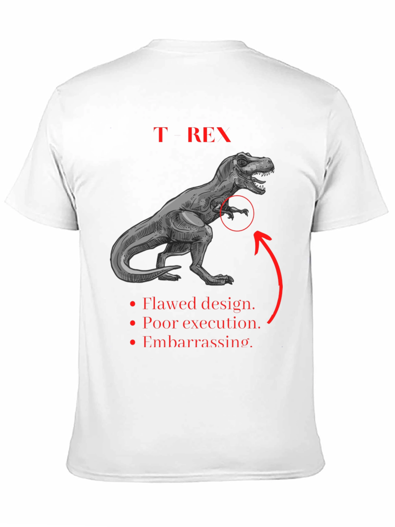 T-Rex Graphic Tee: Funny Dinosaur Shirt