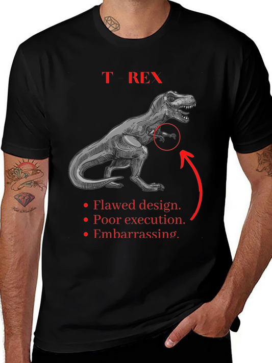 T-Rex Graphic Tee: Funny Dinosaur Shirt