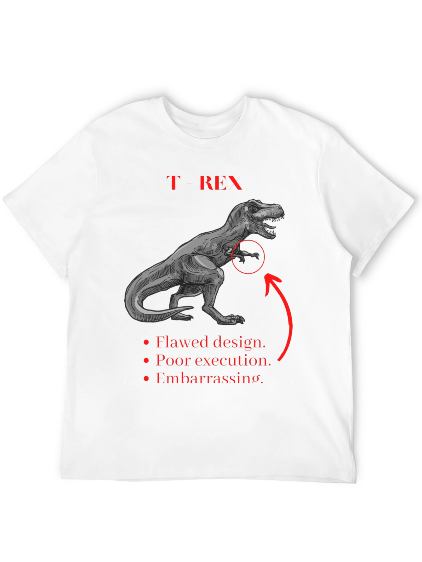 T-Rex Graphic Tee: Funny Dinosaur Shirt