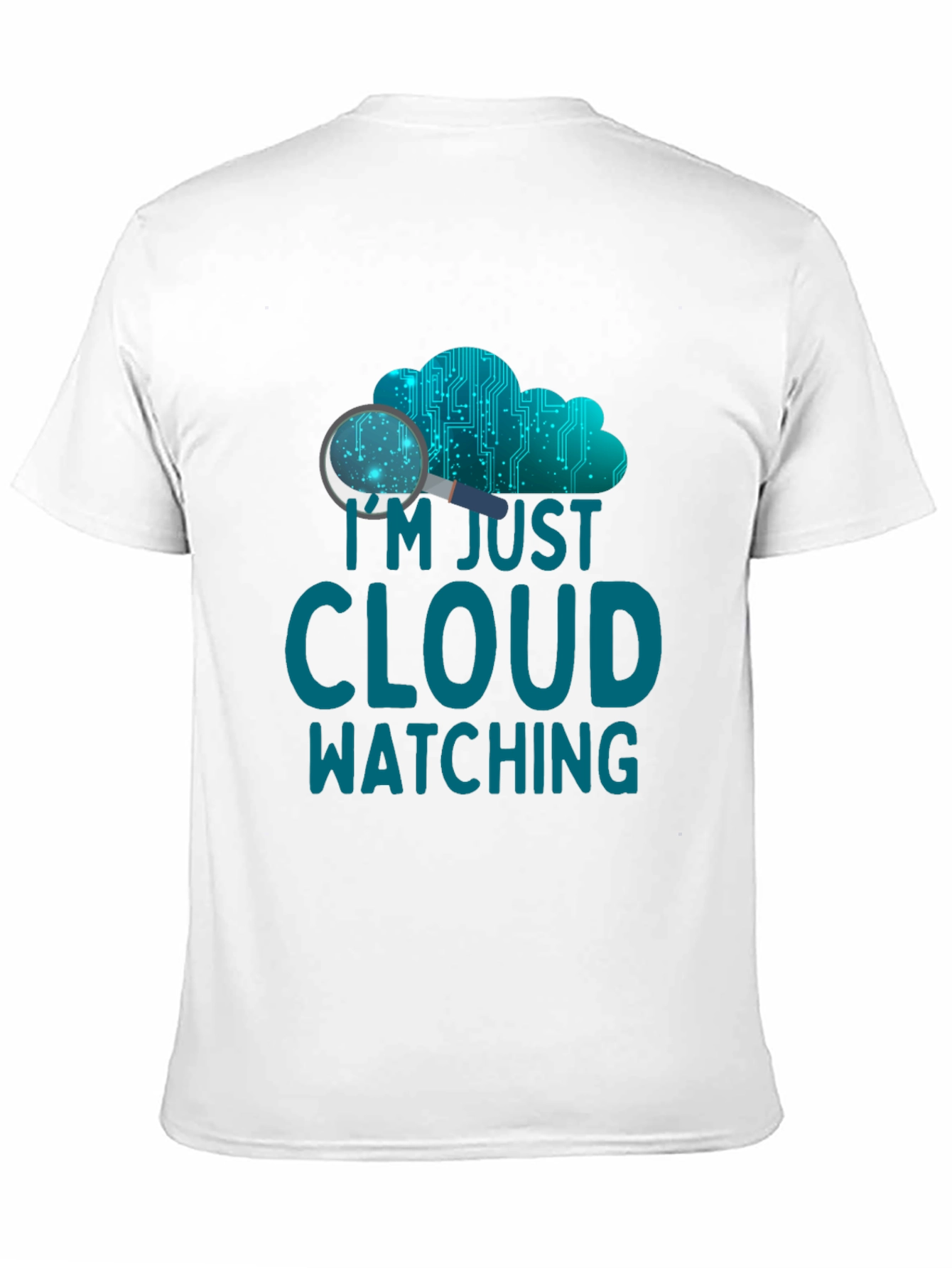 Cloud Watching Graphic Tee - Tech Humor Shirt
